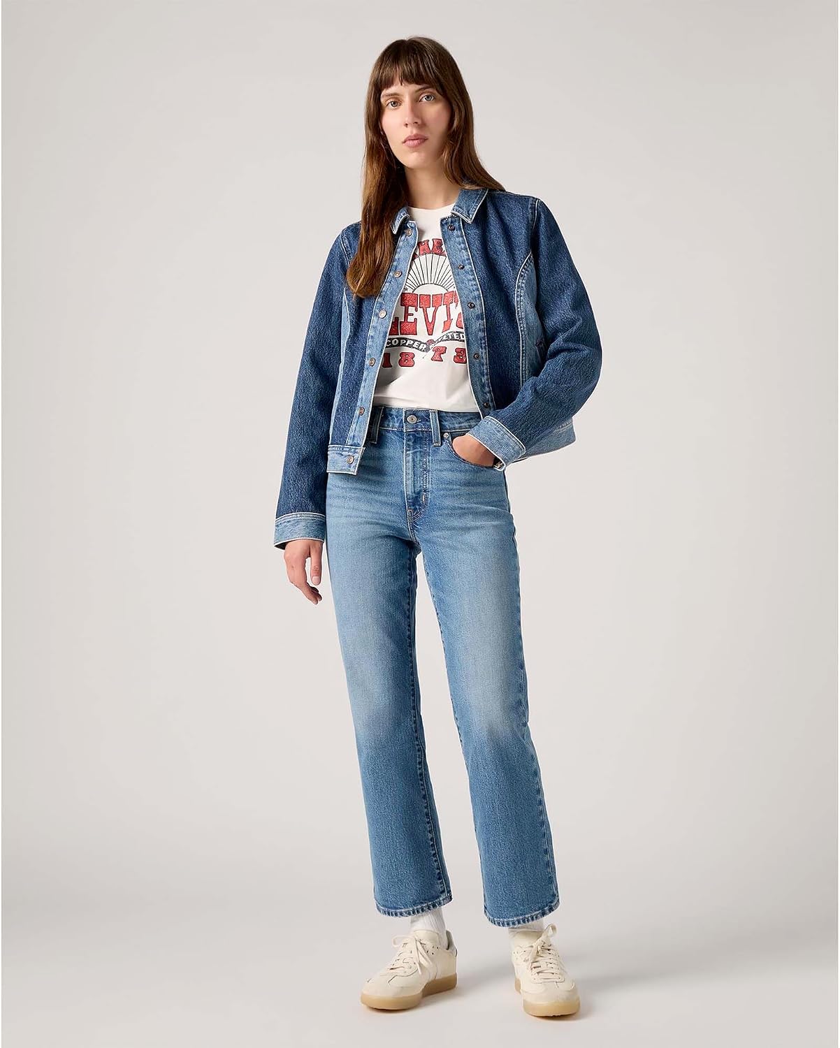 Thumbnail 4 de Levi's 725 Bootcut Ankle Jeans Mujer