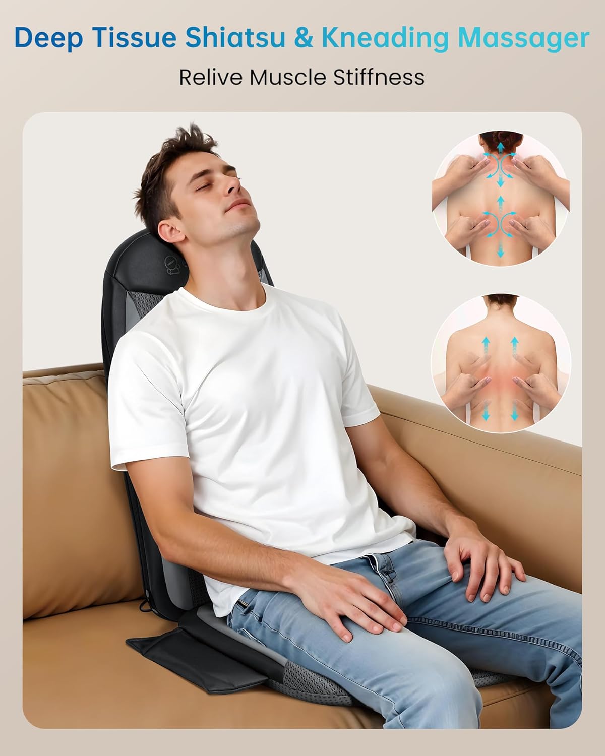 Detalle 2 de COMFIER Sedile Massaggiante Shiatsu 💺