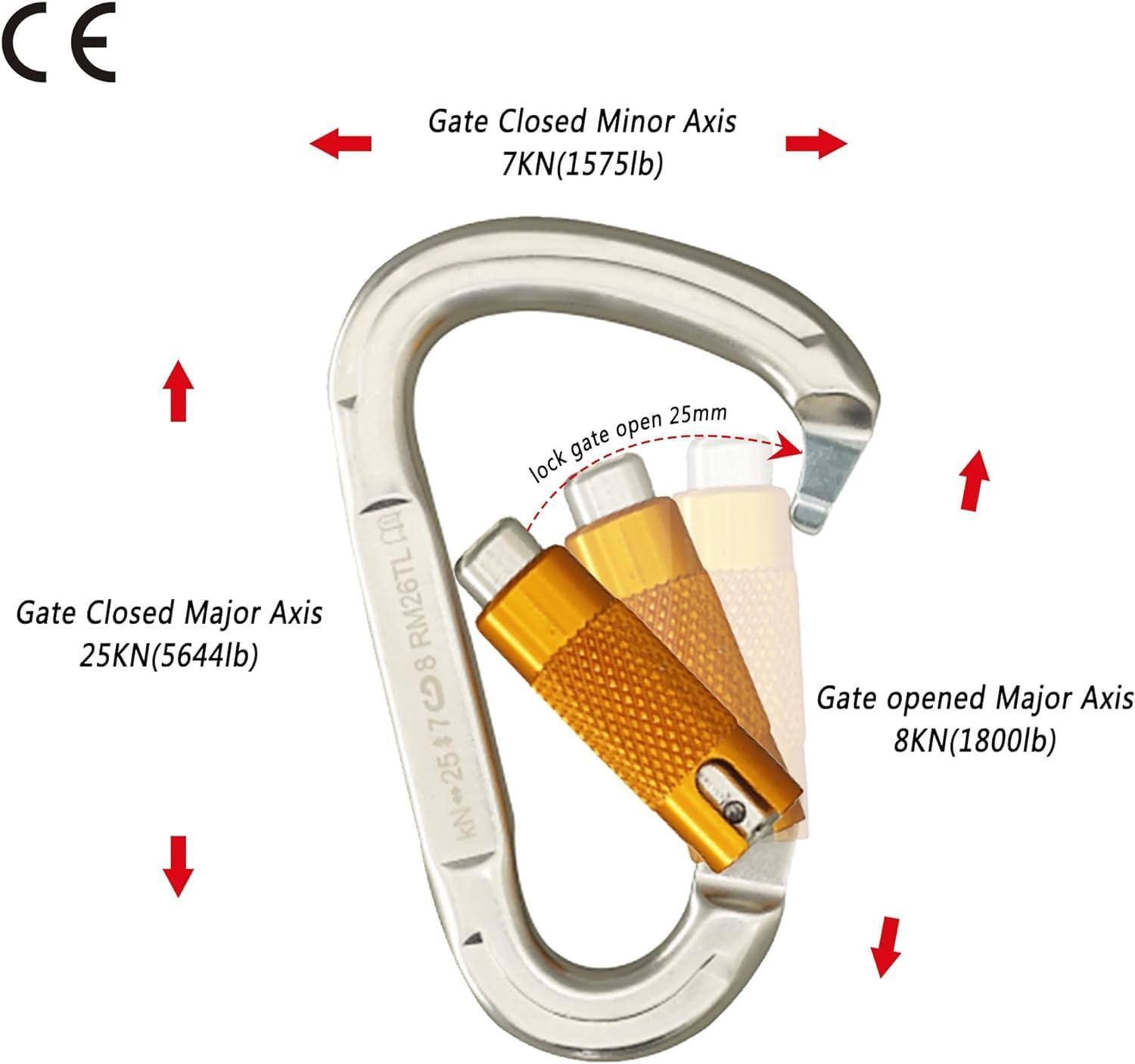 Thumbnail 4 de Moschettone arrampicata SOB 25KN EN362