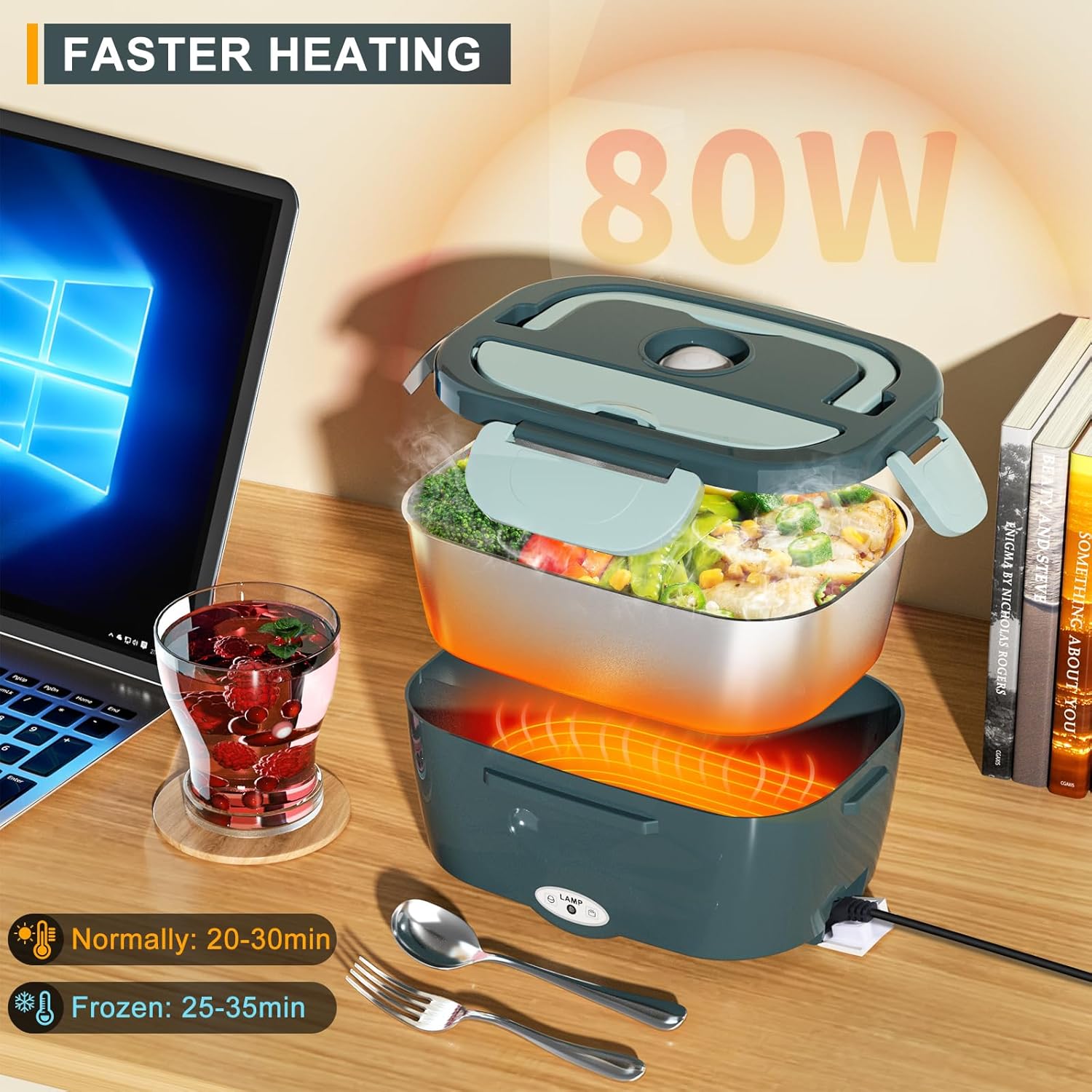 Thumbnail 3 de Monteka Electric Lunch Box Heater 80 W