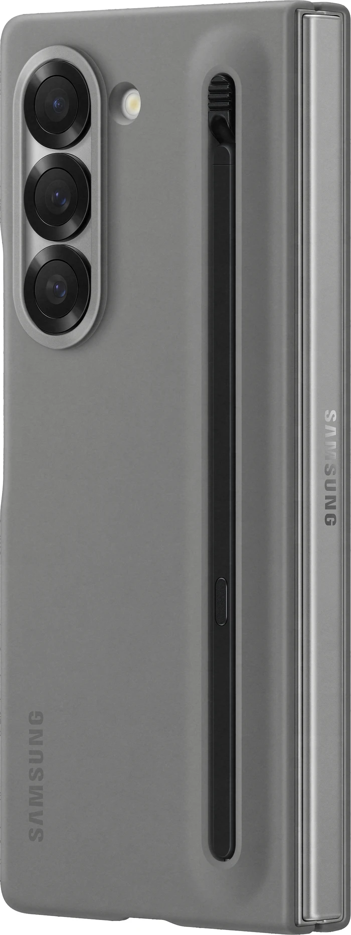 Detalle de Samsung Galaxy Z Fold6 Backcover mit S Pen Grau – Schutz mit integriertem Stift