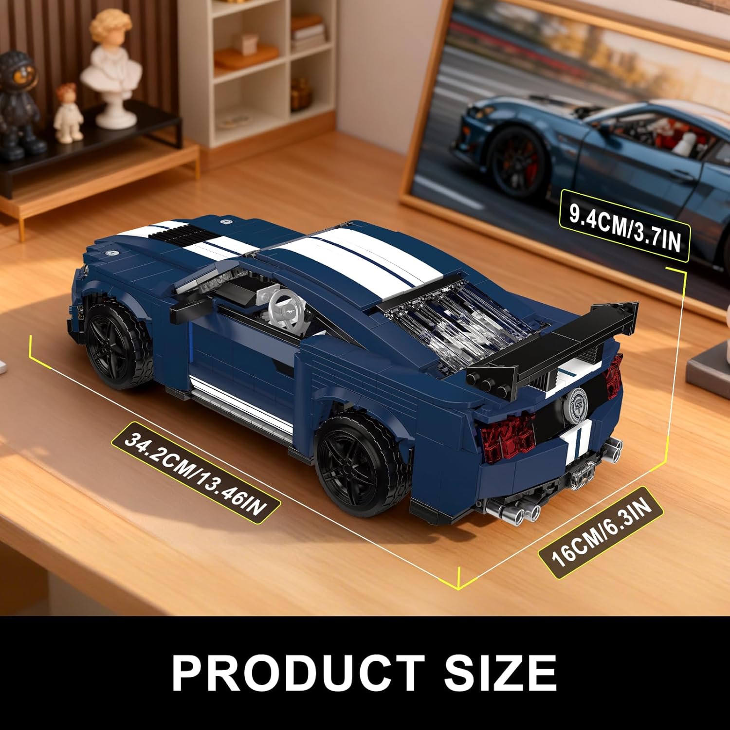 Thumbnail 2 de Mould King 10208 – Kit de construction de muscle car technique (1556 pièces), modèle classique à monter