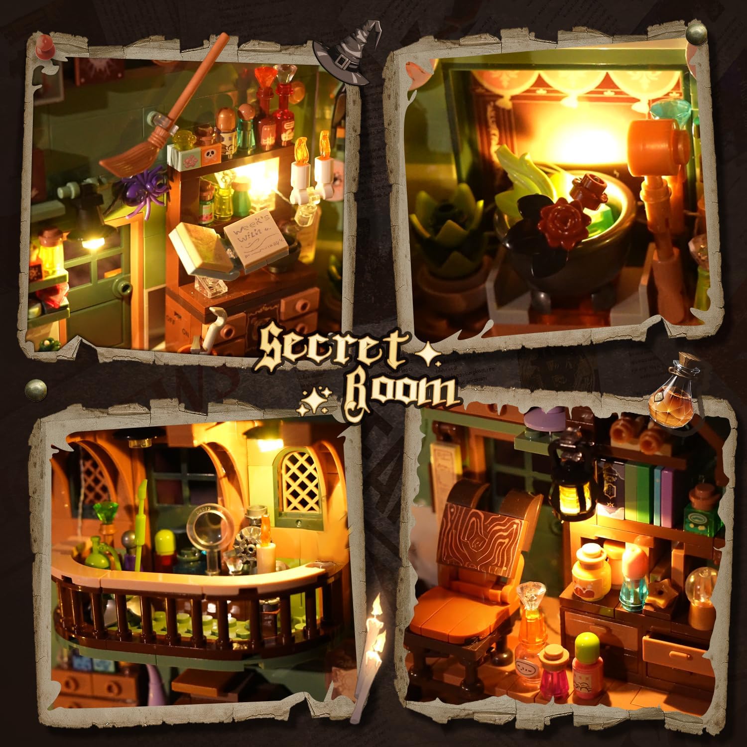 Thumbnail 2 de INSOON Magisches Zaubertrank Book Nook 990 Teile