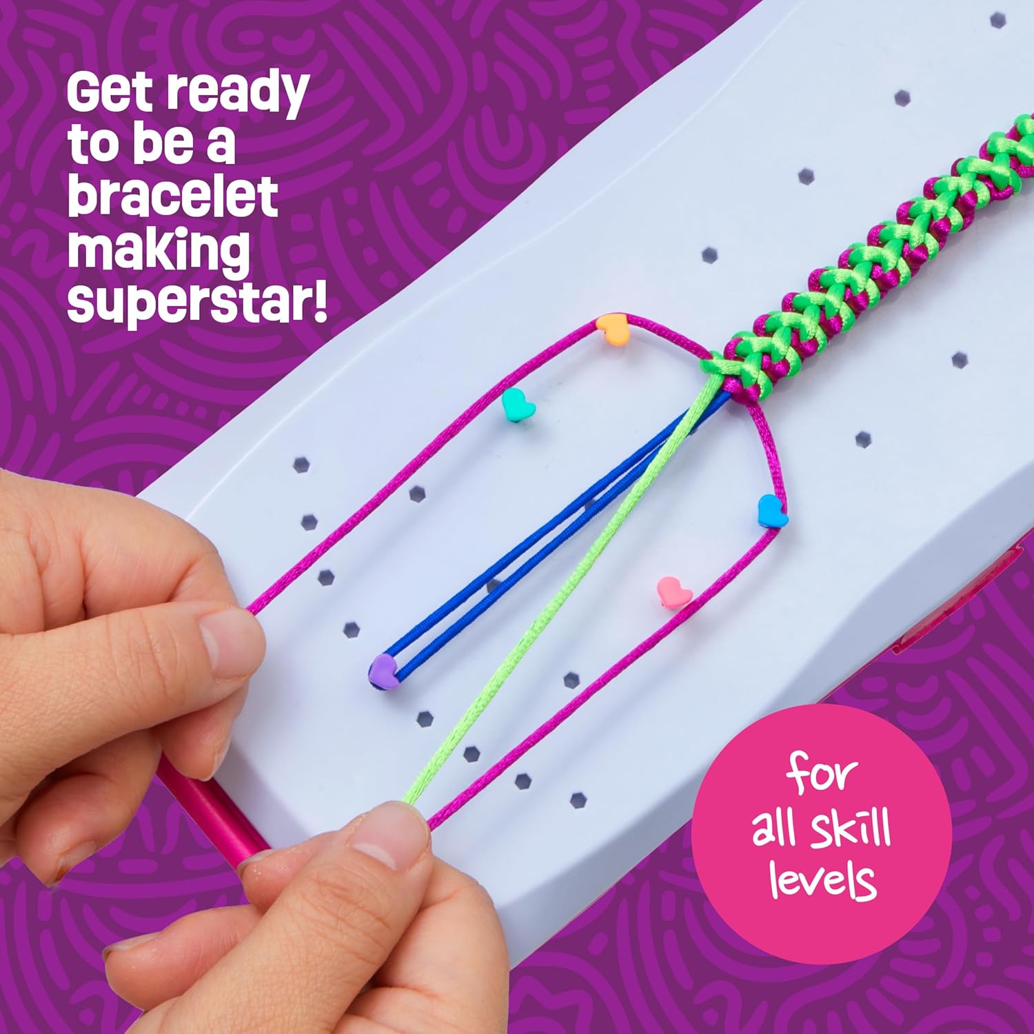 Thumbnail 5 de Pretty Me Friendship Bracelet Kit 8 designs 🧶