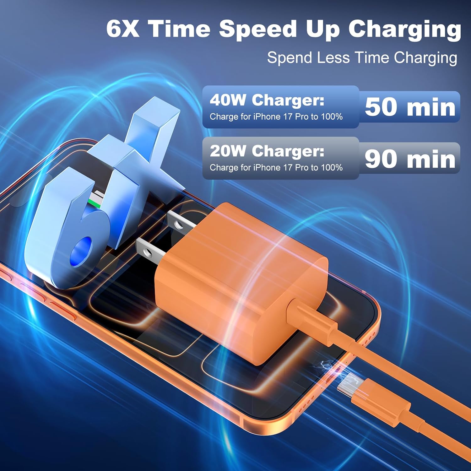 Thumbnail 3 de Apple 40W Dynamic Power Adapter 2-pack USB-C fast charger