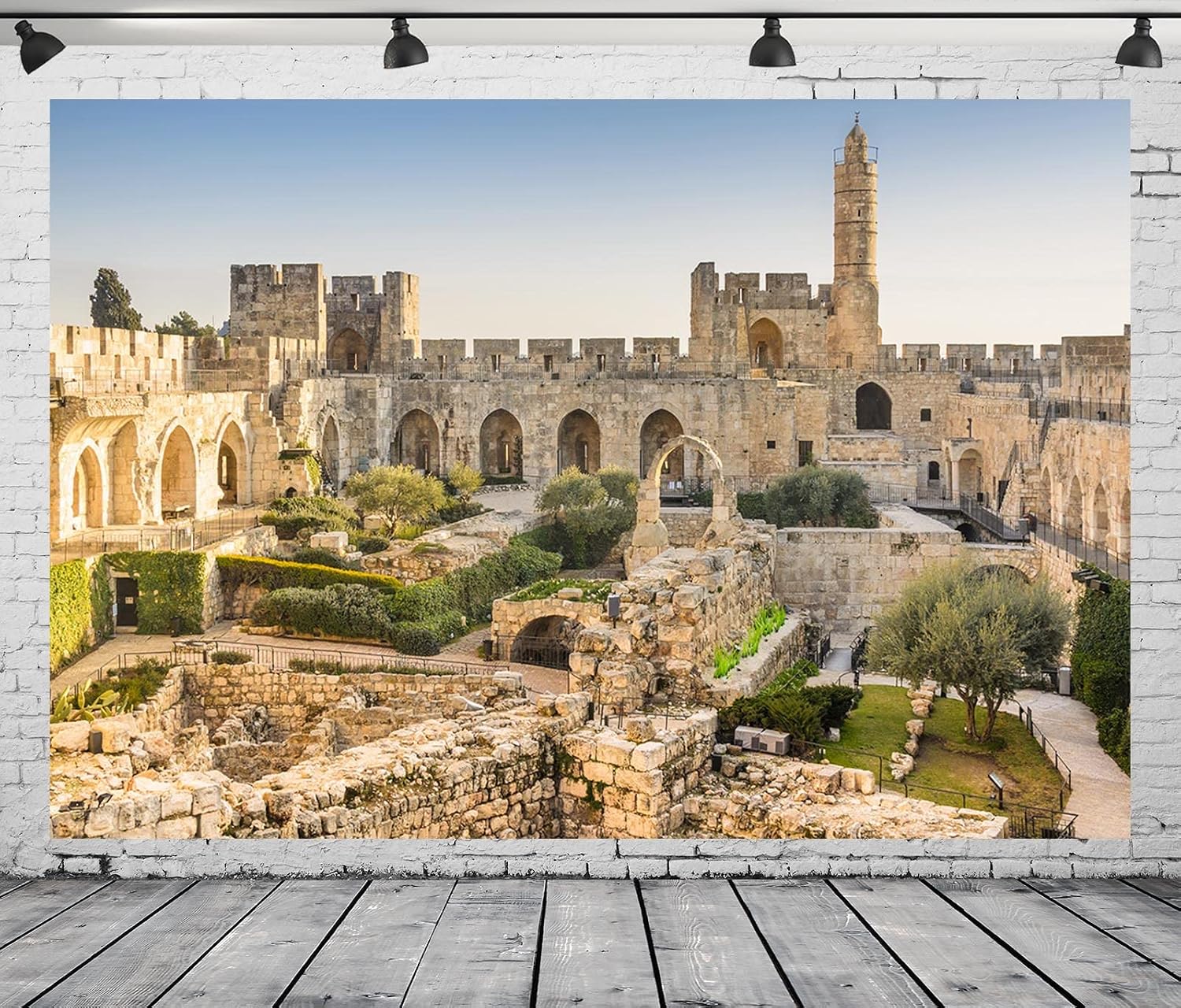 Thumbnail 3 de BELECO Stoffhintergrund 2,1 × 1,5 m „Altstadt von Jerusalem“ (Israel) für Foto- & Raumdekor