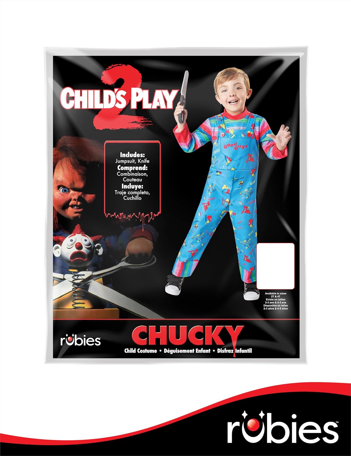 Thumbnail 6 de Rubies Kids' Chucky Costume, 4T