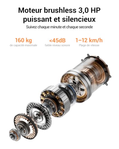 Detalle de UMAY Tapis de Marche Inclinable Auto 12KM/H — compact et silencieux pour l’intérieur