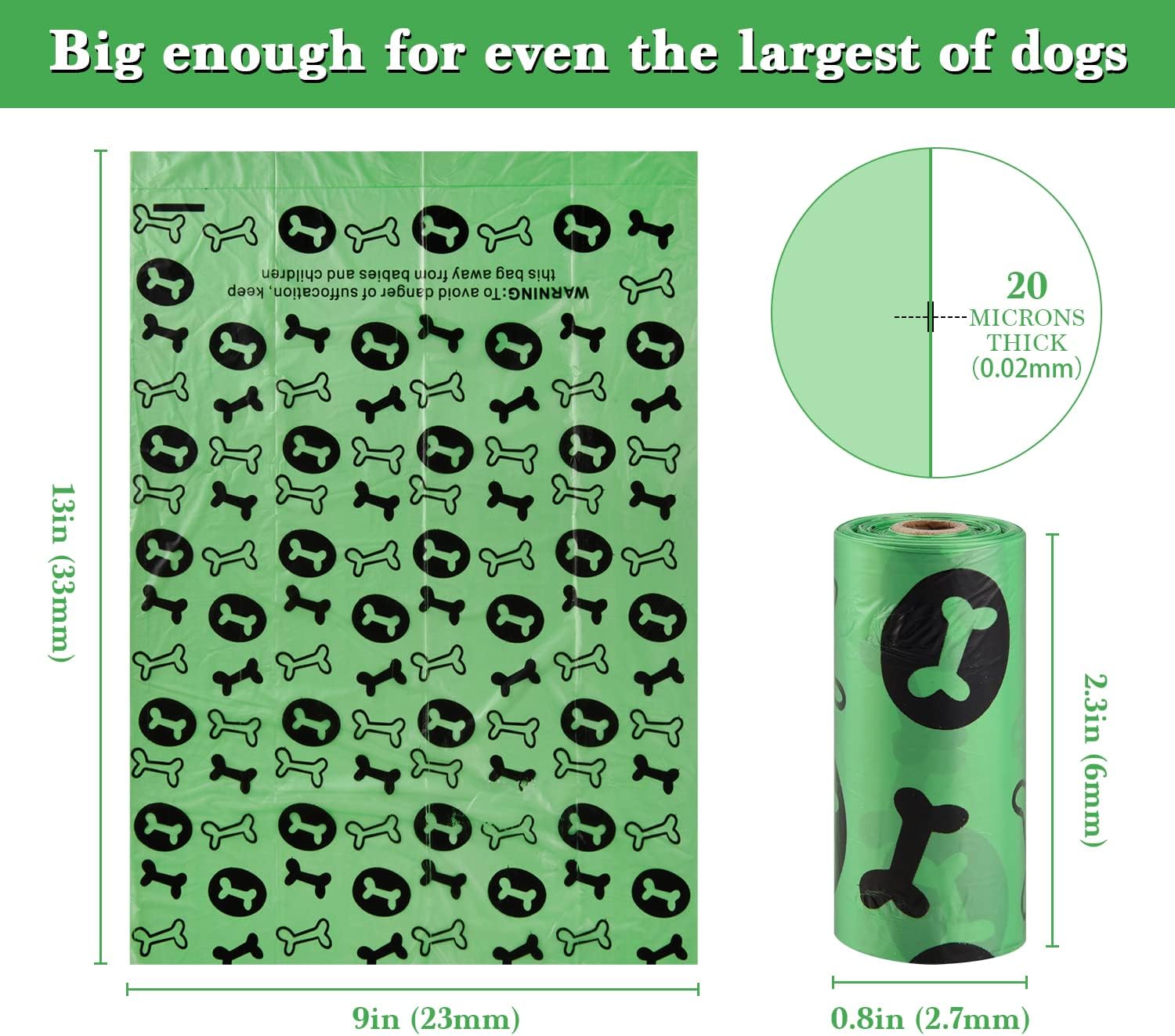 Detalle 2 de Dog poo bags 240, 100% leak proof