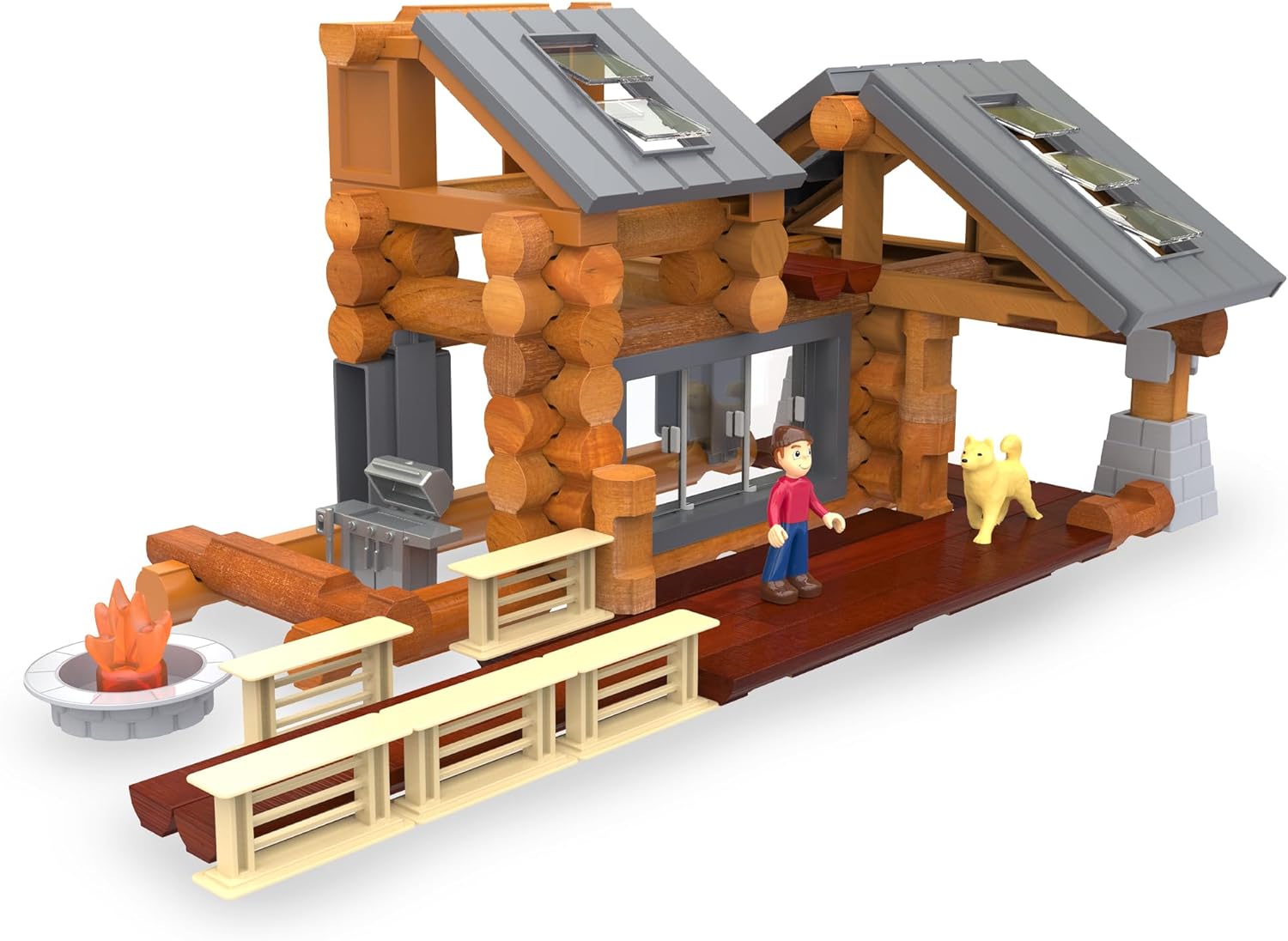 Detalle 2 de Lincoln Logs Beechwood Retreat building set 🧱