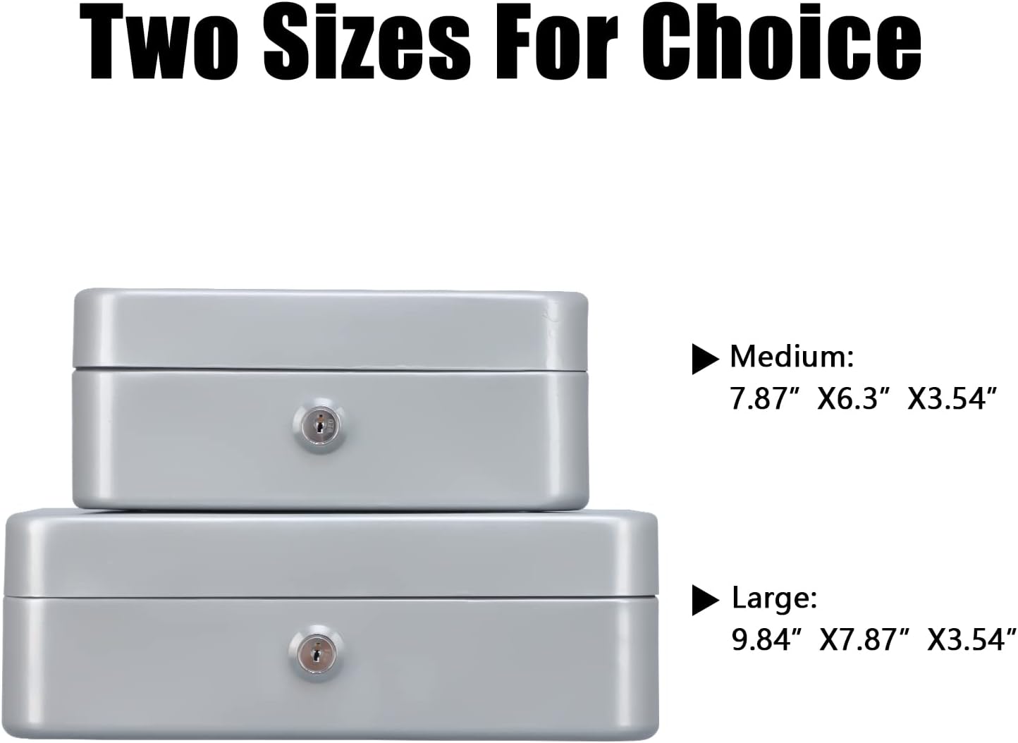 Detalle 2 de KYODOLED cf363c9b-50f8-40e5-9d5f-d933c43349fd Medium Cash Box with Key Lock