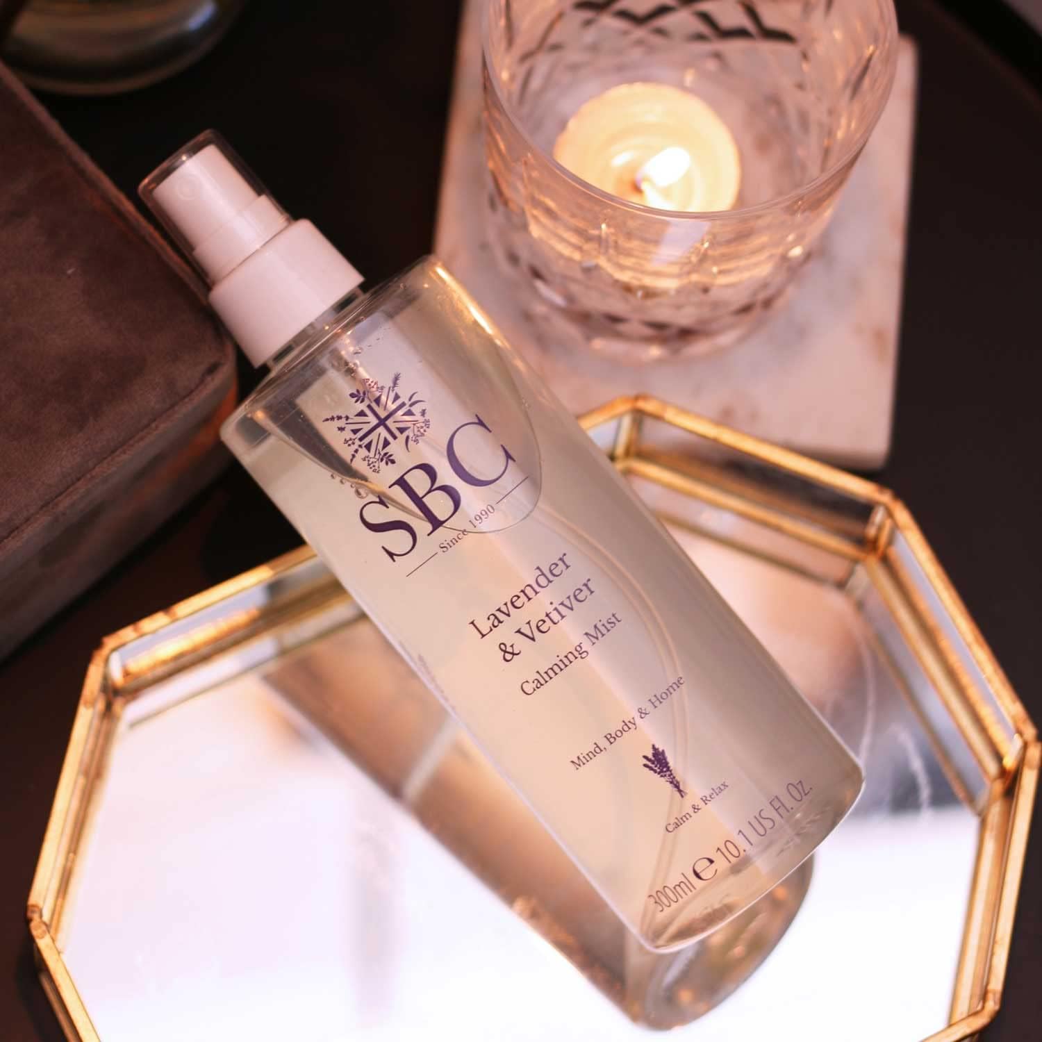 Detalle 2 de SBC Skincare Lavender & Vetiver Calming Mist – 300ml (Vegan Friendly Sleep Spray)