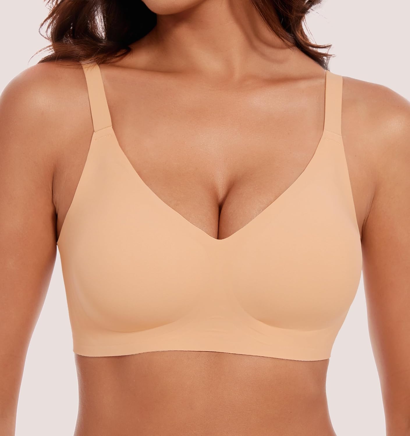 Thumbnail 2 de HBselect 3er Pack nahtlose BHS ohne Bügel mit vollständiger Abdeckung (Drahtlos-Bralette)