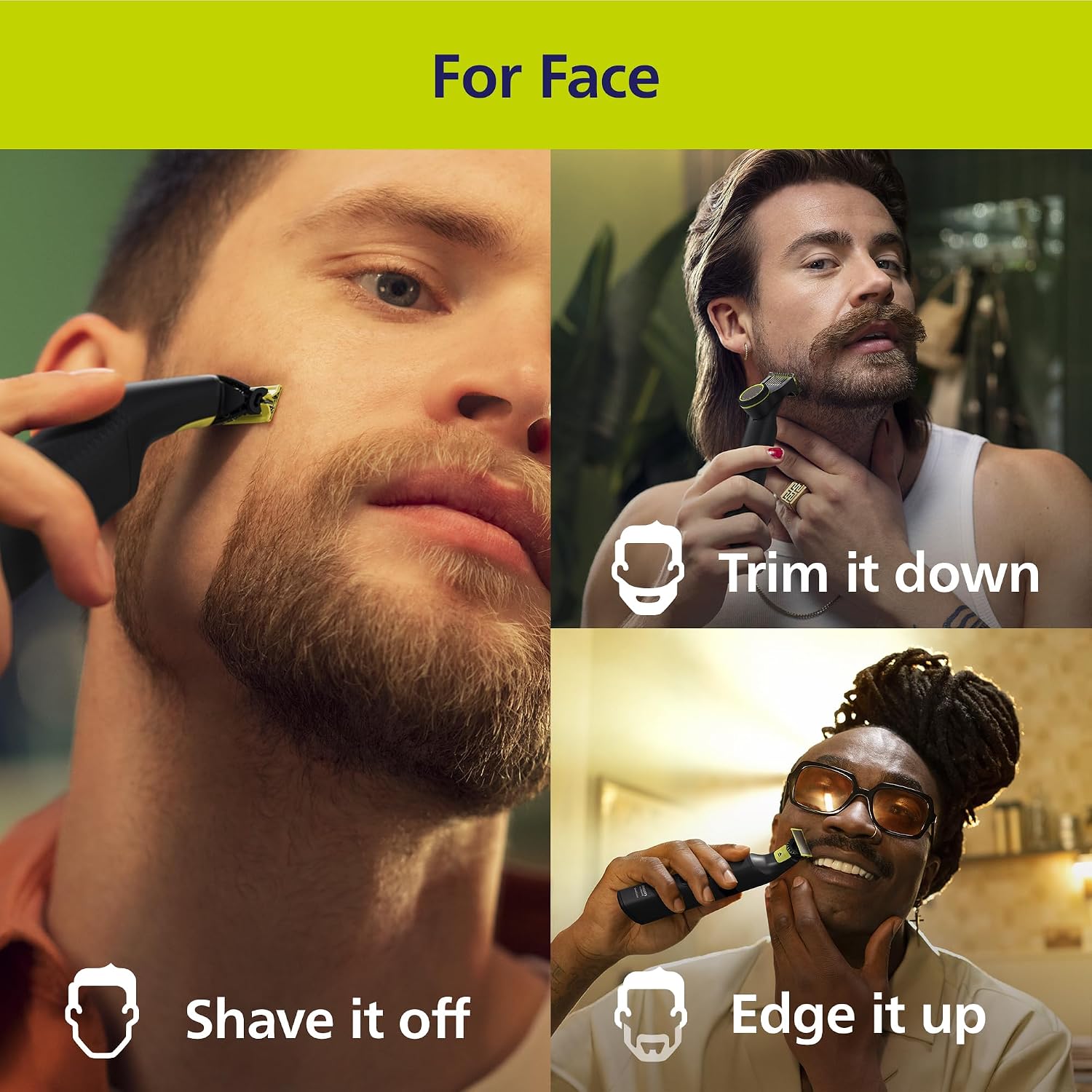 Thumbnail 1 de Philips OneBlade Pro 360: Face & Body Trimmer, Shaver & Groomer (QP6552/30)