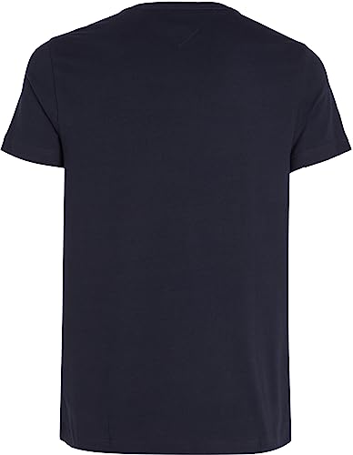 Thumbnail 5 de Tommy Hilfiger Uomo T-Shirt Maniche Corte Core Stretch Slim Fit Blu Desert Sky XXL
