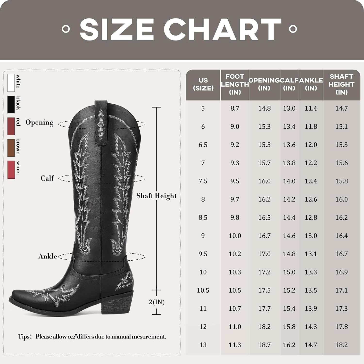 Detalle de Rivalran 1097eca0-1c99-4de6-81de-e25448d3e8cb Women's Knee-High Cowboy Boots