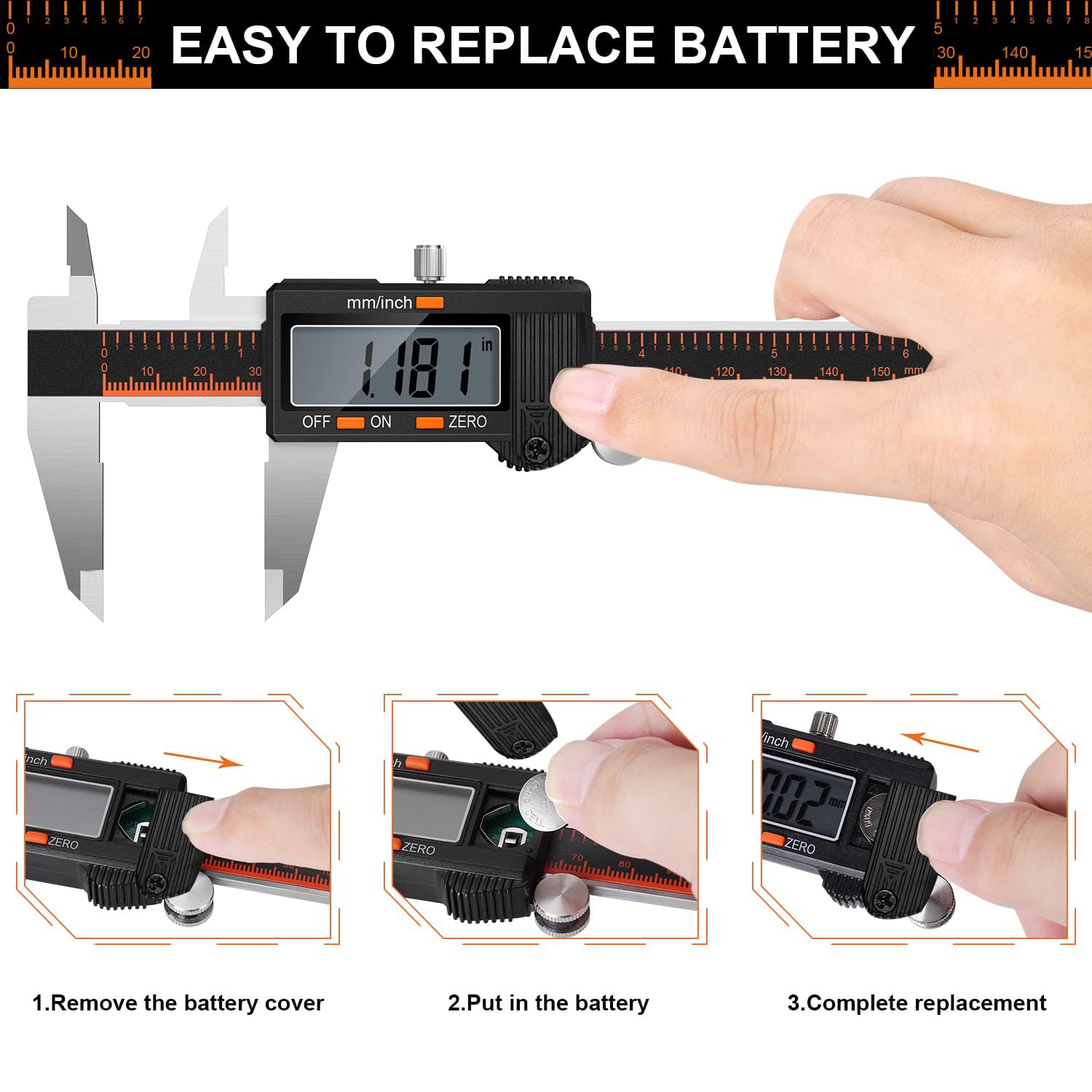 Detalle de HARDELL digital caliper, 6-inch