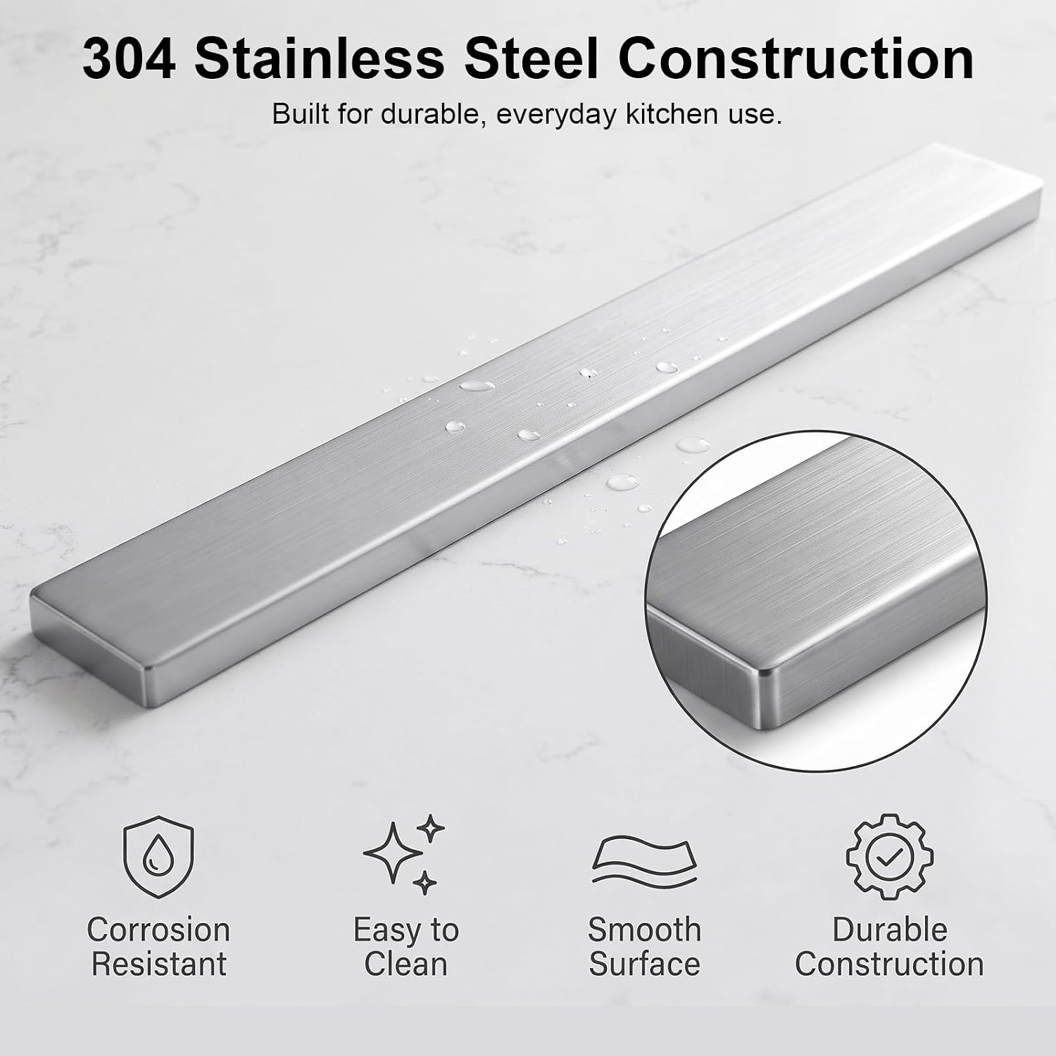 Thumbnail 6 de Ninonly N-12 20-Inch Magnetic Knife Holder, 304 Stainless Steel
