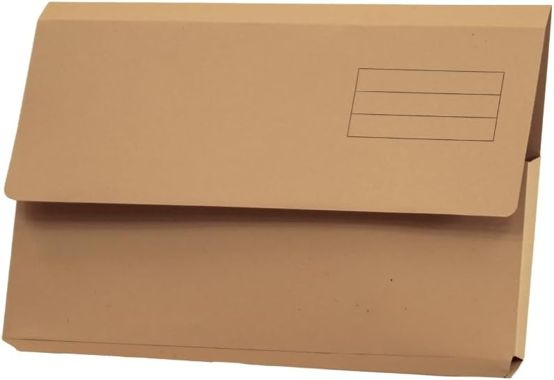 Exacompta Guildhall Document Wallets 285gsm Foolscap Buff – Pack of 50