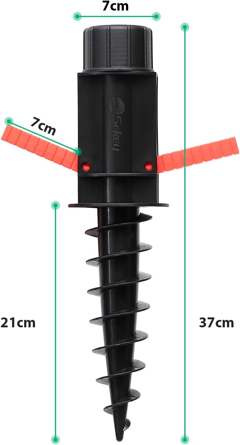 Thumbnail 2 de Sekey Sonnenschirmhalter mit Bodendübel – Strand-/Erdmontage für Schirmstöcke 22–32 mm