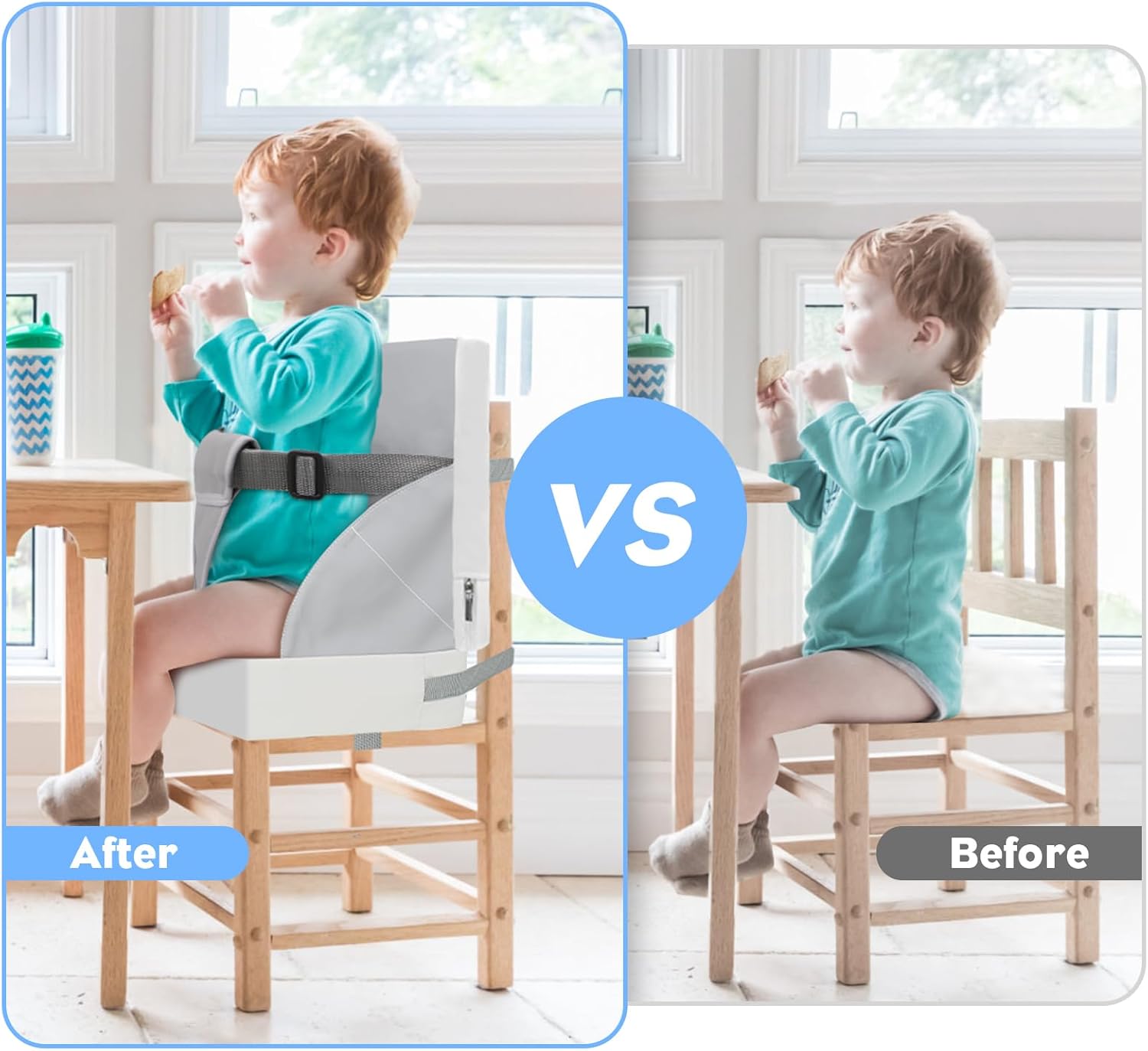 Thumbnail 4 de Rehausseur de chaise enfant 3 points gris