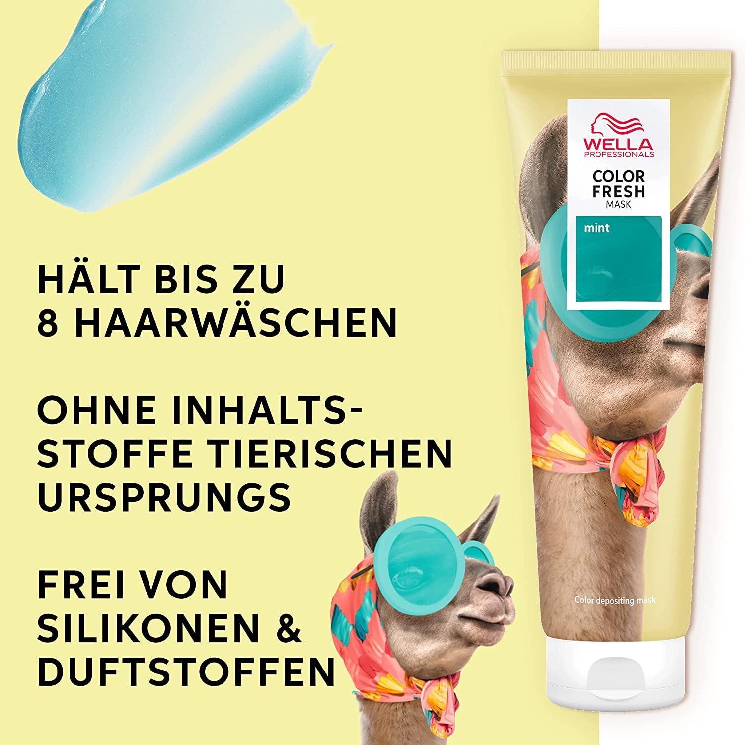 Detalle de Wella Professionals Color Fresh Mask – Farbauffrischende Haarkur & Tönung mit Avocadoöl für blondes Haar