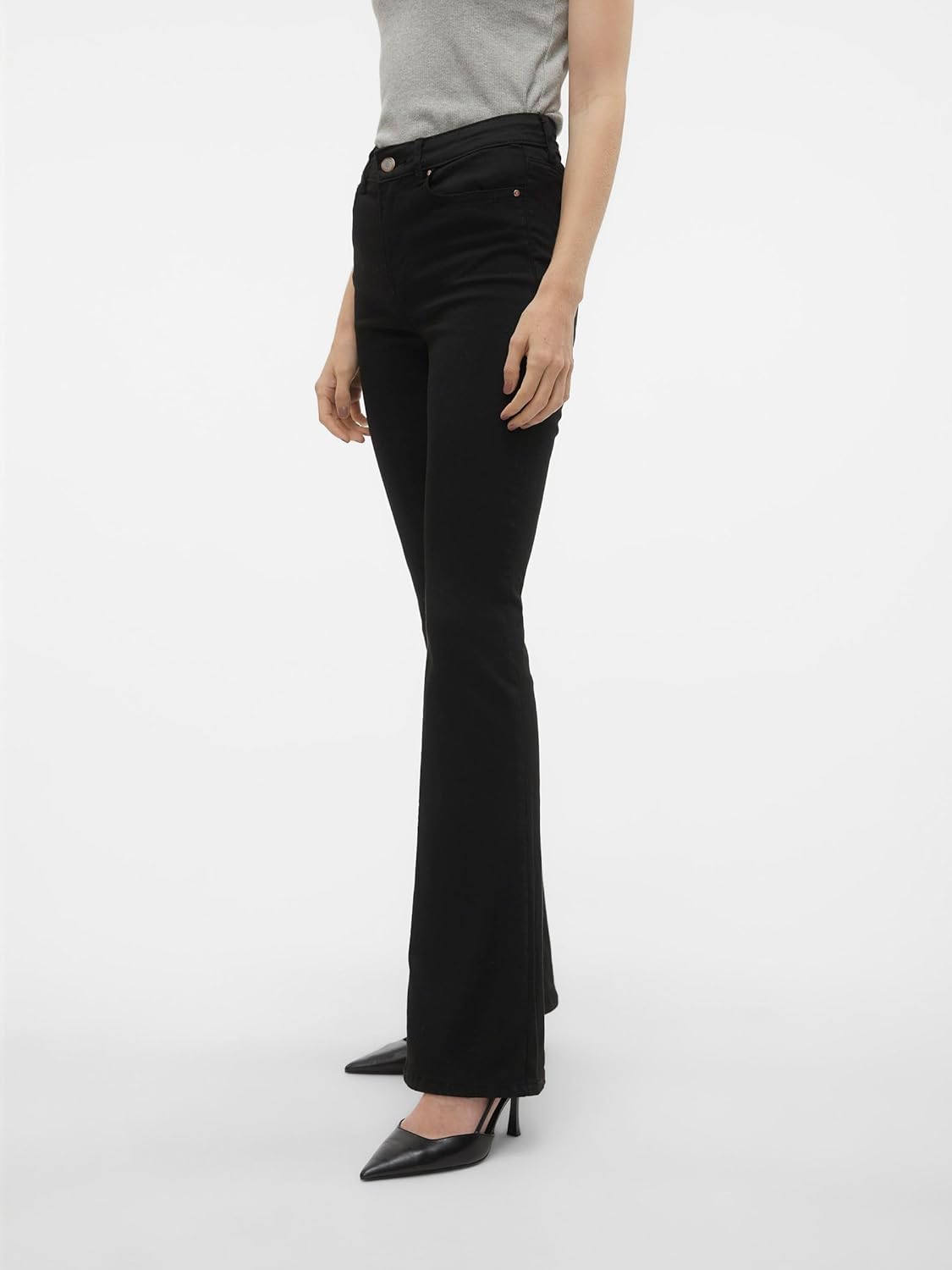 Thumbnail 5 de VERO MODA Jean évasé femme en fibres Tencel
