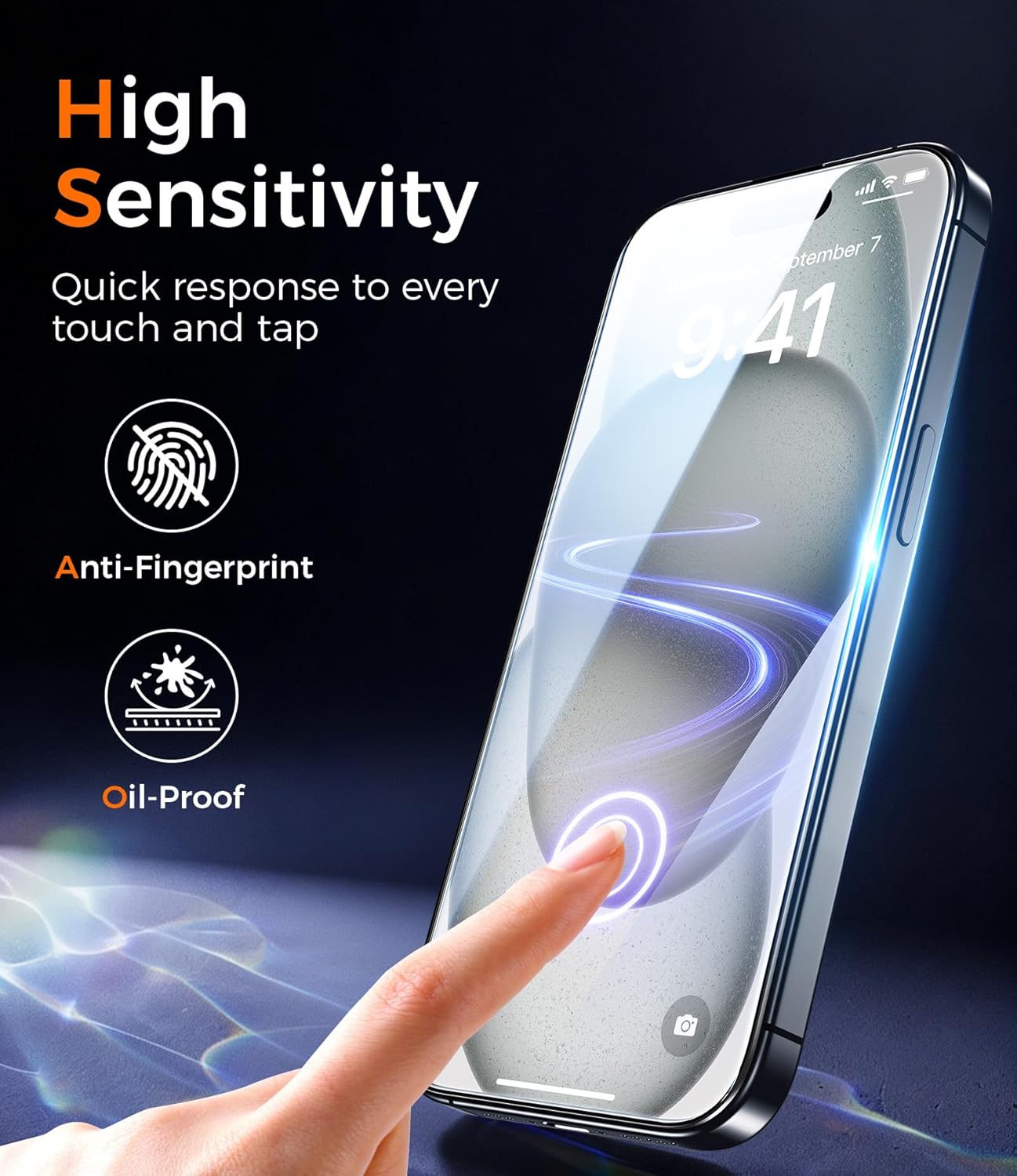 Thumbnail 6 de Qasyfanc Magnetic Case for iPhone 15 with 2 Tempered Glass Screen Protectors – MagSafe Compatible
