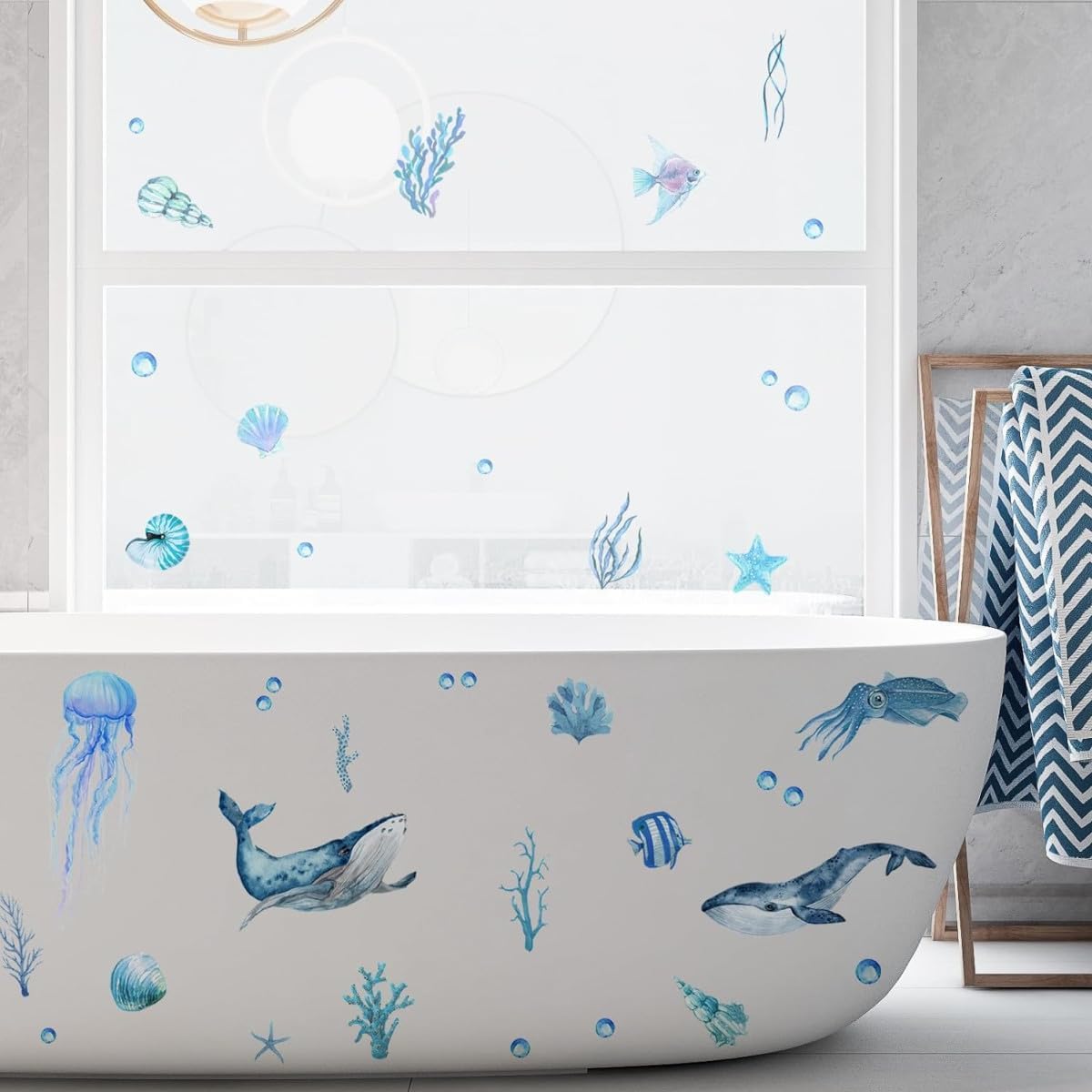 Thumbnail 5 de Glow in The Dark Fish Wall Stickers: Luminous Under the Sea Ceiling Decor