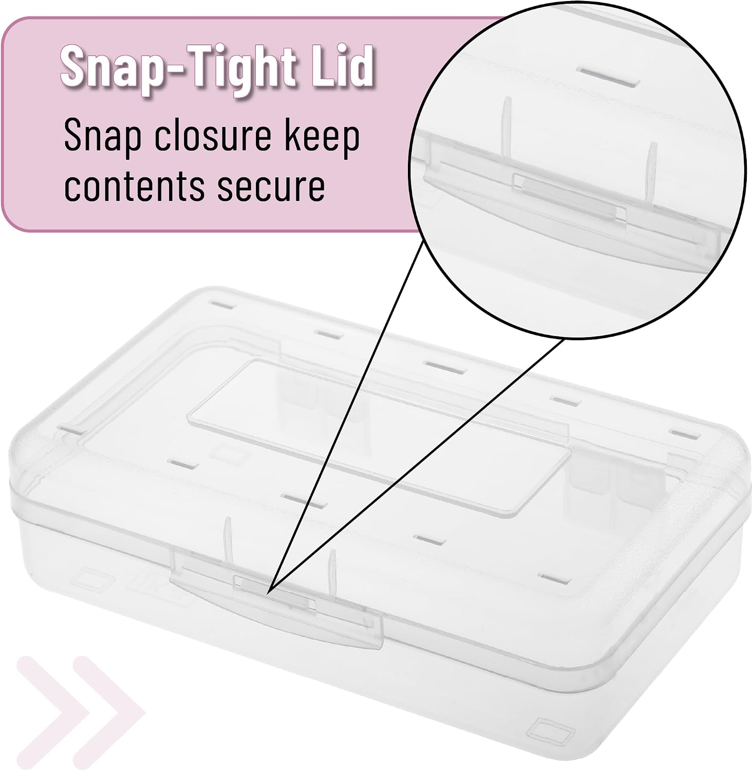 Detalle 2 de Mr. Pen ELAH012M432VCQ Clear Plastic Pencil Boxes, 12-Pack