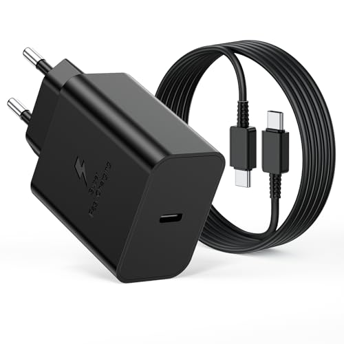Detalle de Cargador USB-C 45W Baileku con cable de 2 m para Samsung y más
