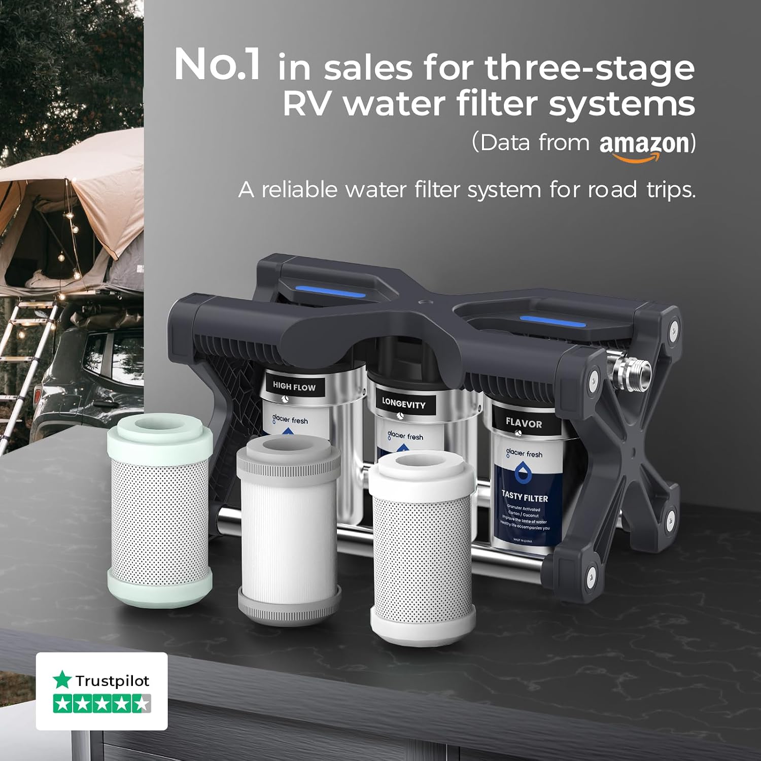 Detalle 2 de GLACIER FRESH 0.2 Micron RV Water Filter
