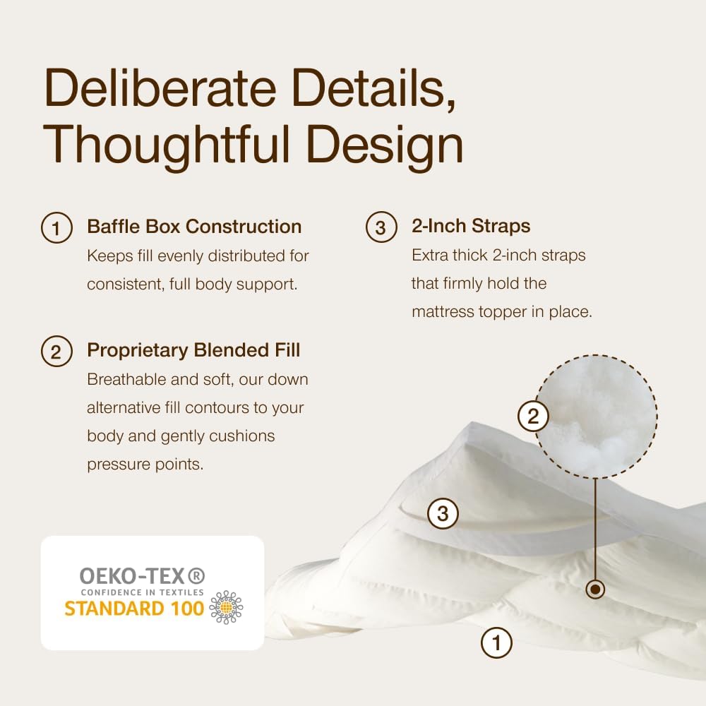Detalle 2 de Coop Home Goods Mattress Topper, King