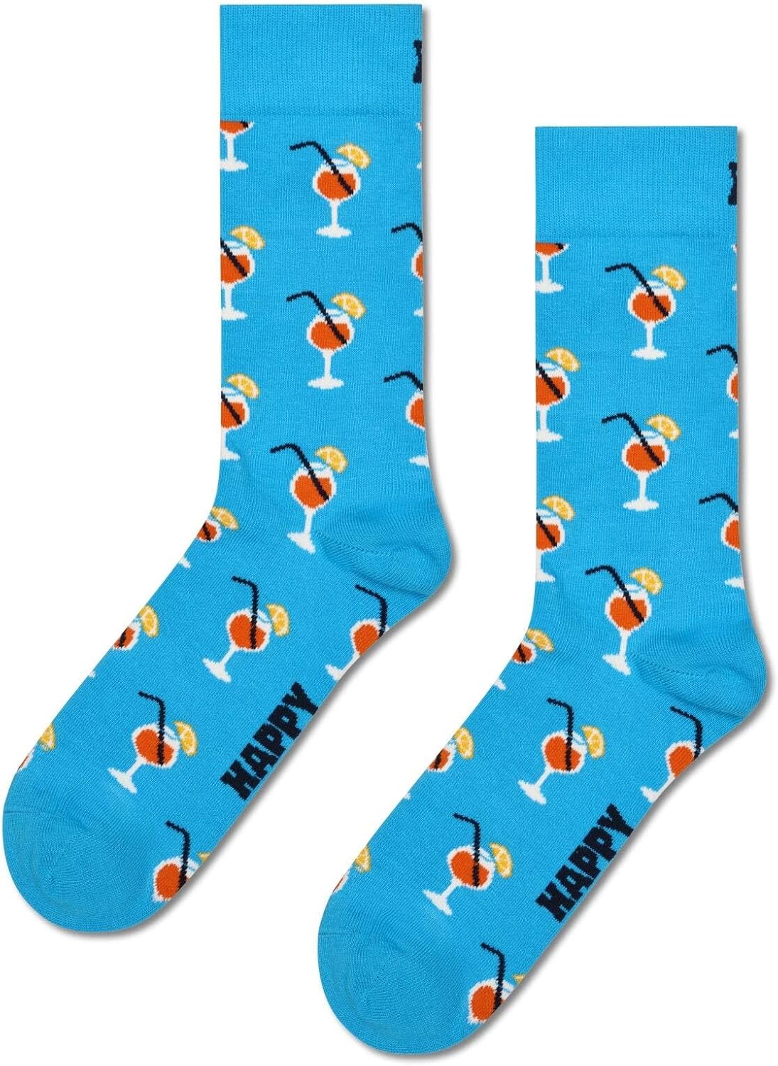 Happy Socks Unisex Orange Spritz Socks – auffälliges Design trifft Alltagstauglichkeit