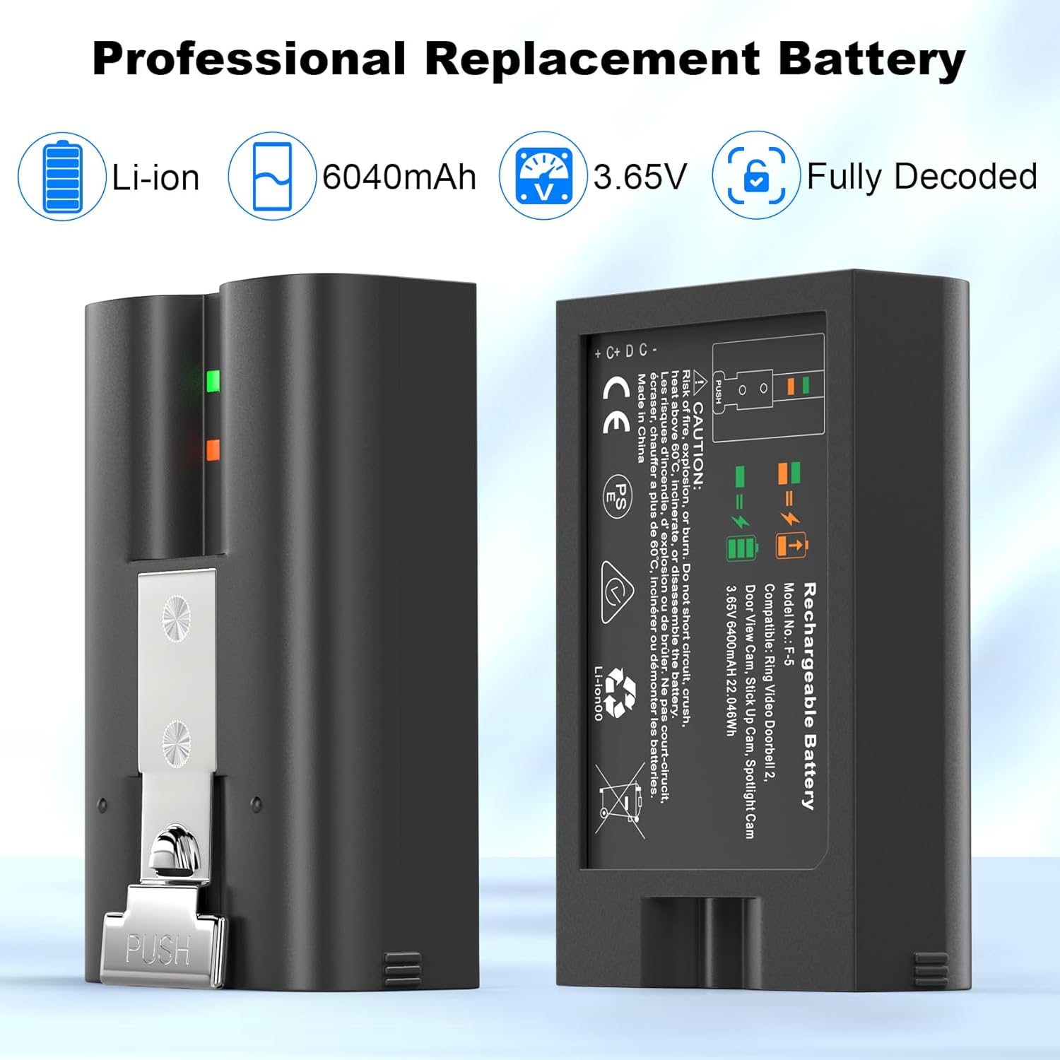 Detalle 2 de V4 Quick Release Battery Pack 6040mAh
