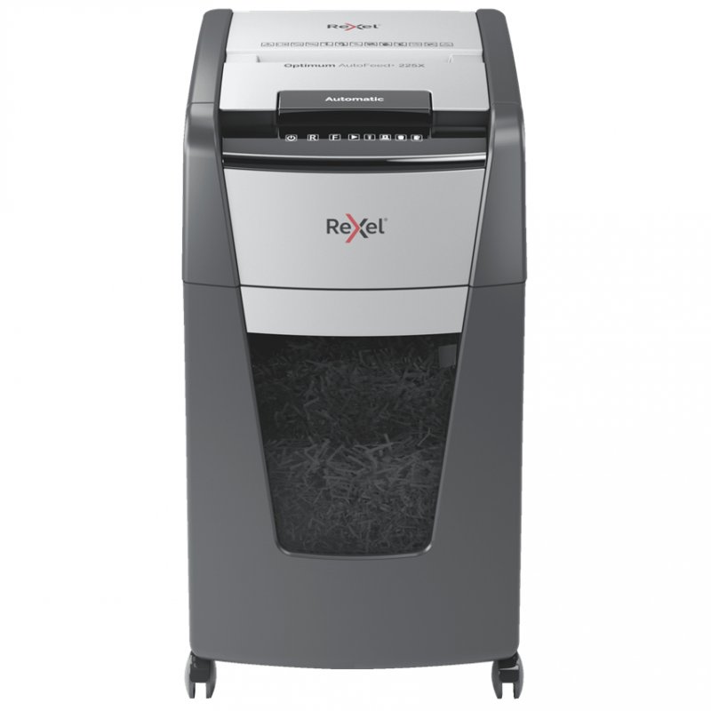 Detalle de Rexel Optimum AutoFeed 225X Destructora de Papel 60L