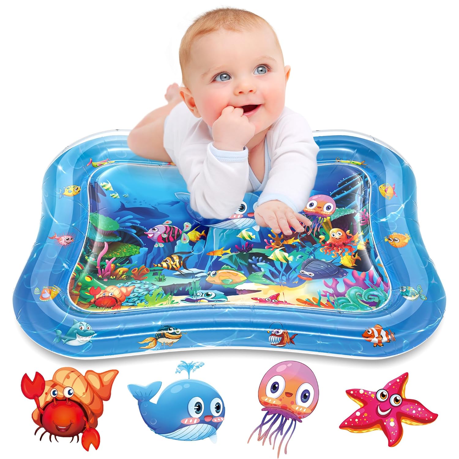 Detalle de Infinno Inflatable Tummy Time Mat 26x20 in