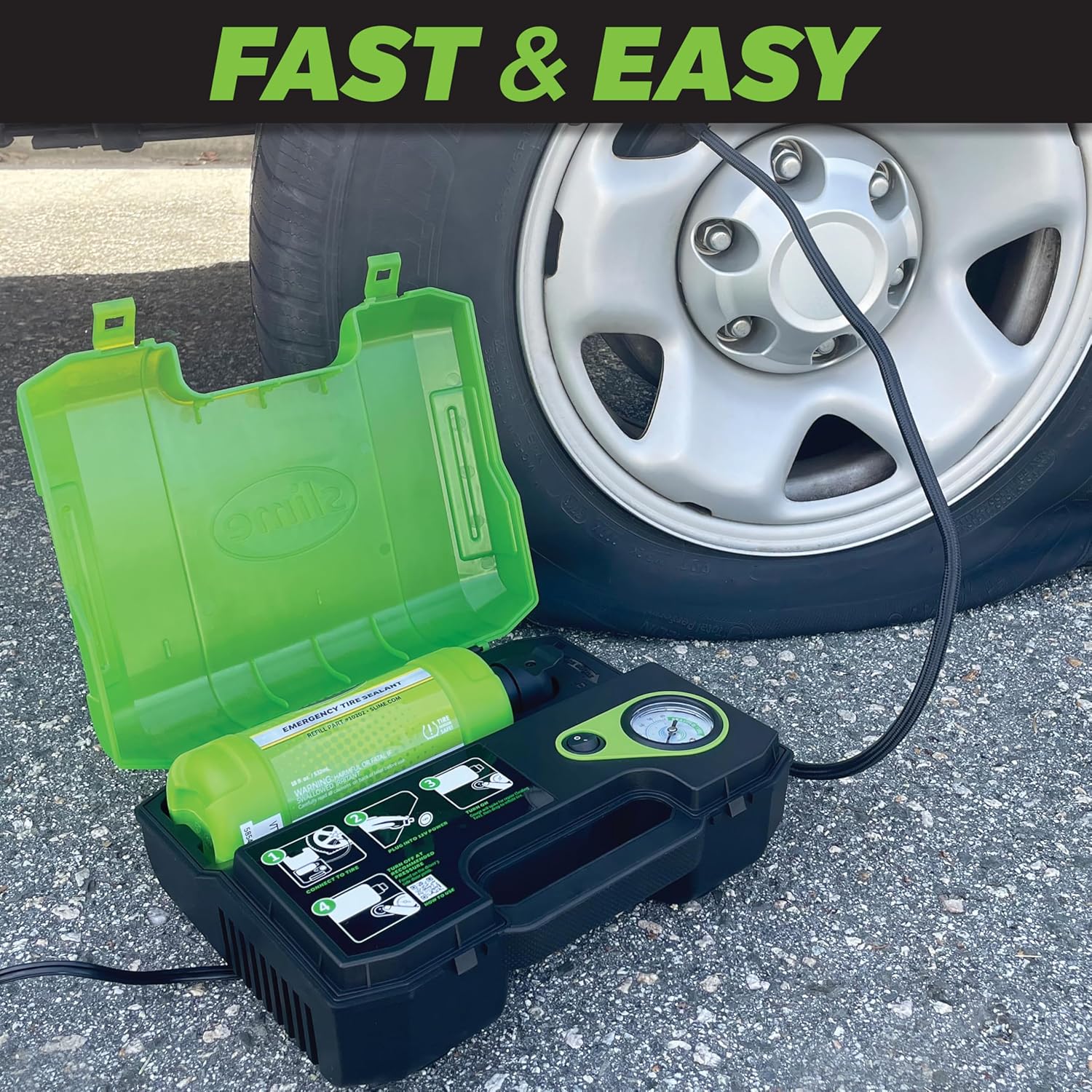 Detalle de Slime 50159 Flat Tyre Repair Kit – Smart Repair Ultra