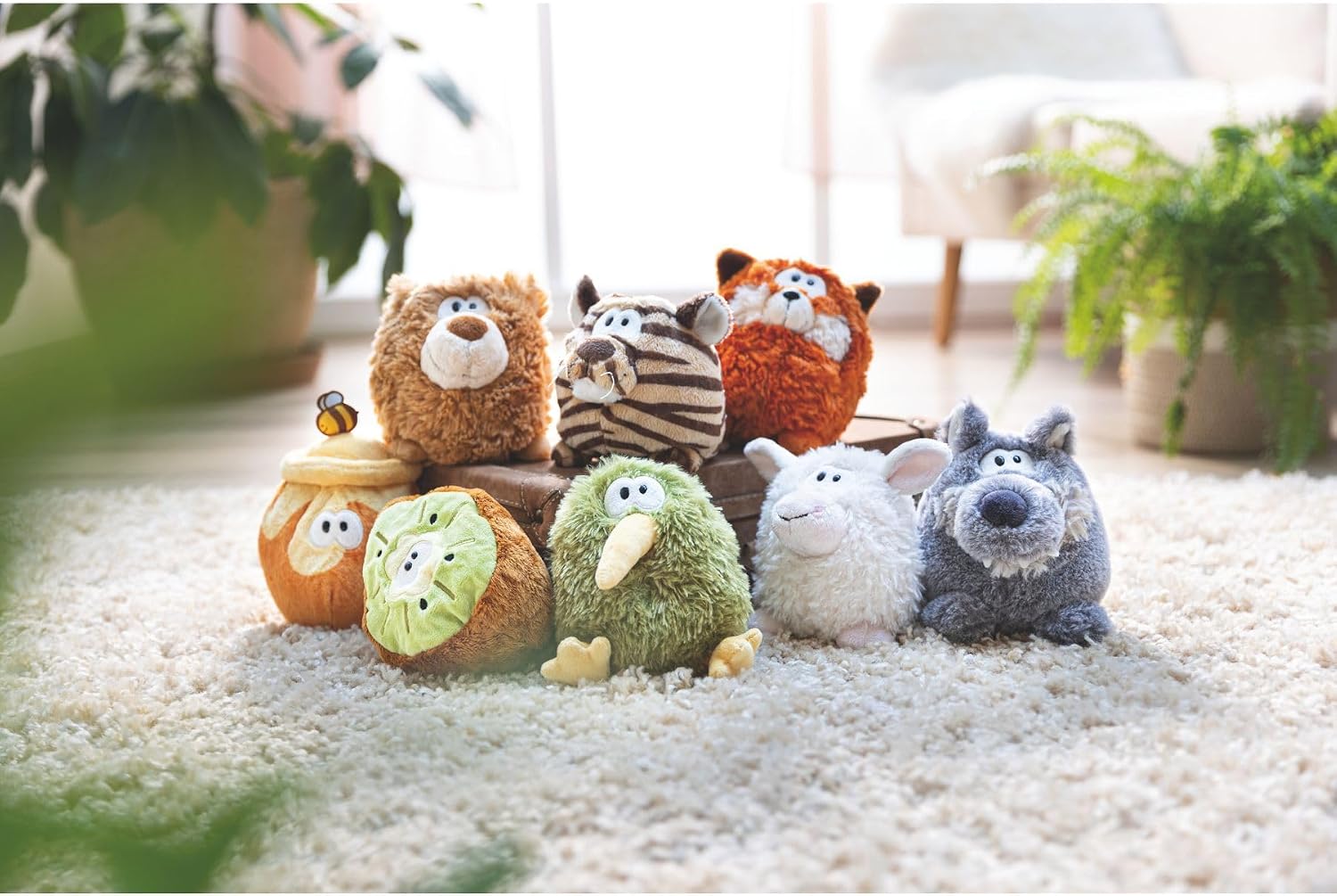 Thumbnail 2 de ニキ（NICI）Let me out ウルフ＆シープ 15cm リバーシブルぬいぐるみ