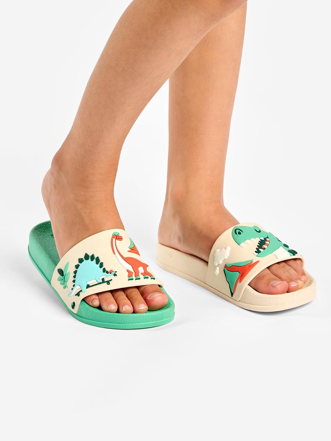 Detalle de Dedoles Badeschuhe & Hausschuhe Damen Herren Kinder – bunte, bequeme Slides mit lustigen Motiven