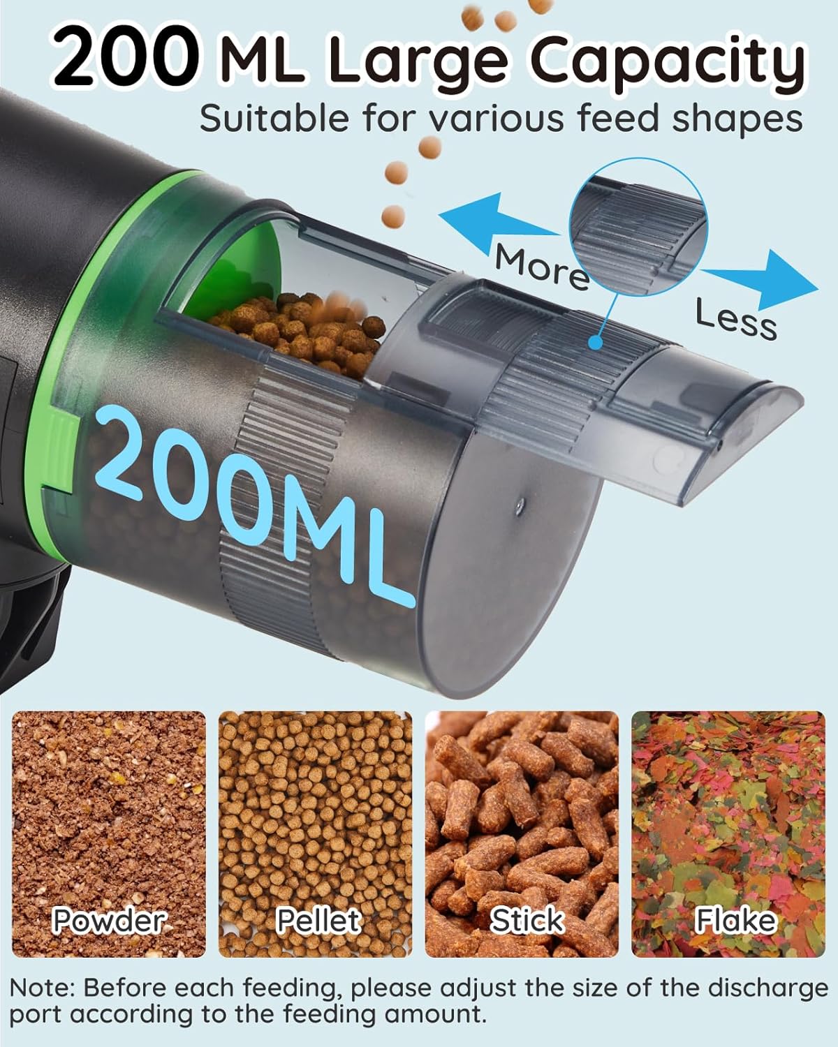 Detalle 2 de Automatic fish feeder timer for aquarium