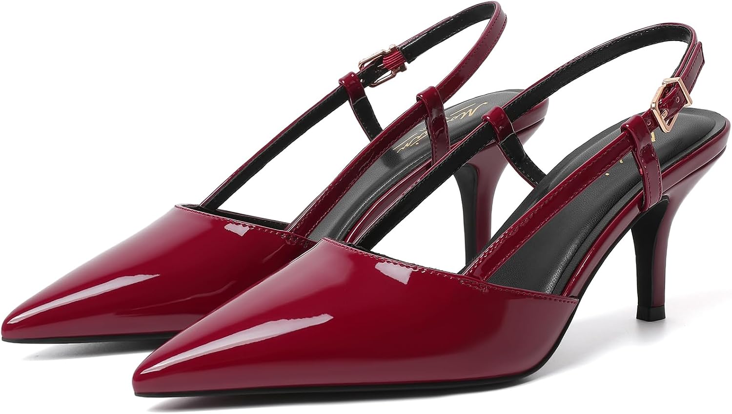 Thumbnail 6 de Mostrin Women's Slingback Pumps, Burgundy