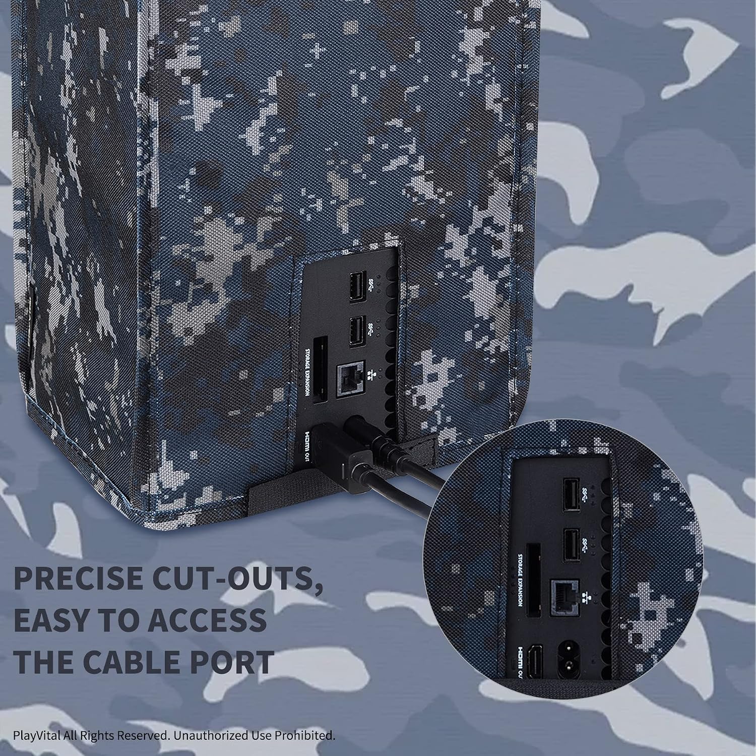 Detalle de PlayVital Nylon Dust Cover for Xbox Series X console