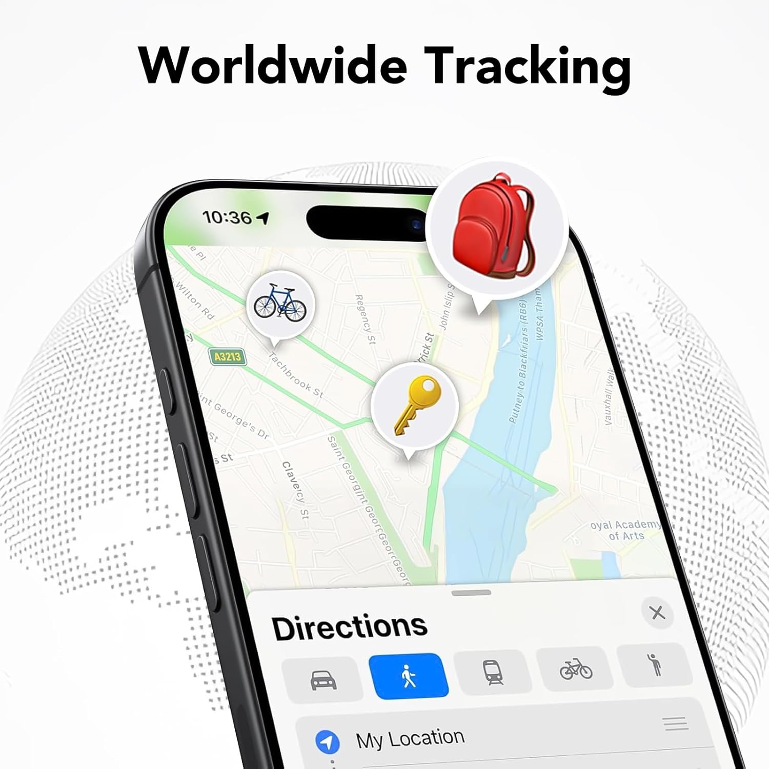 Thumbnail 4 de aowoka weTag pro Tracker Tags (4-Pack) for Apple Find My (iOS Only) — keys & luggage locator