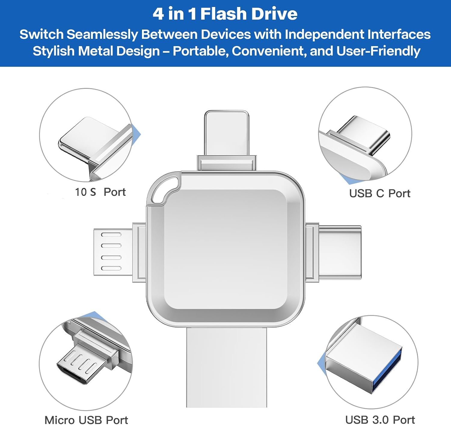 Thumbnail 3 de Yueflue USB Stick 256GB 4 in 1
