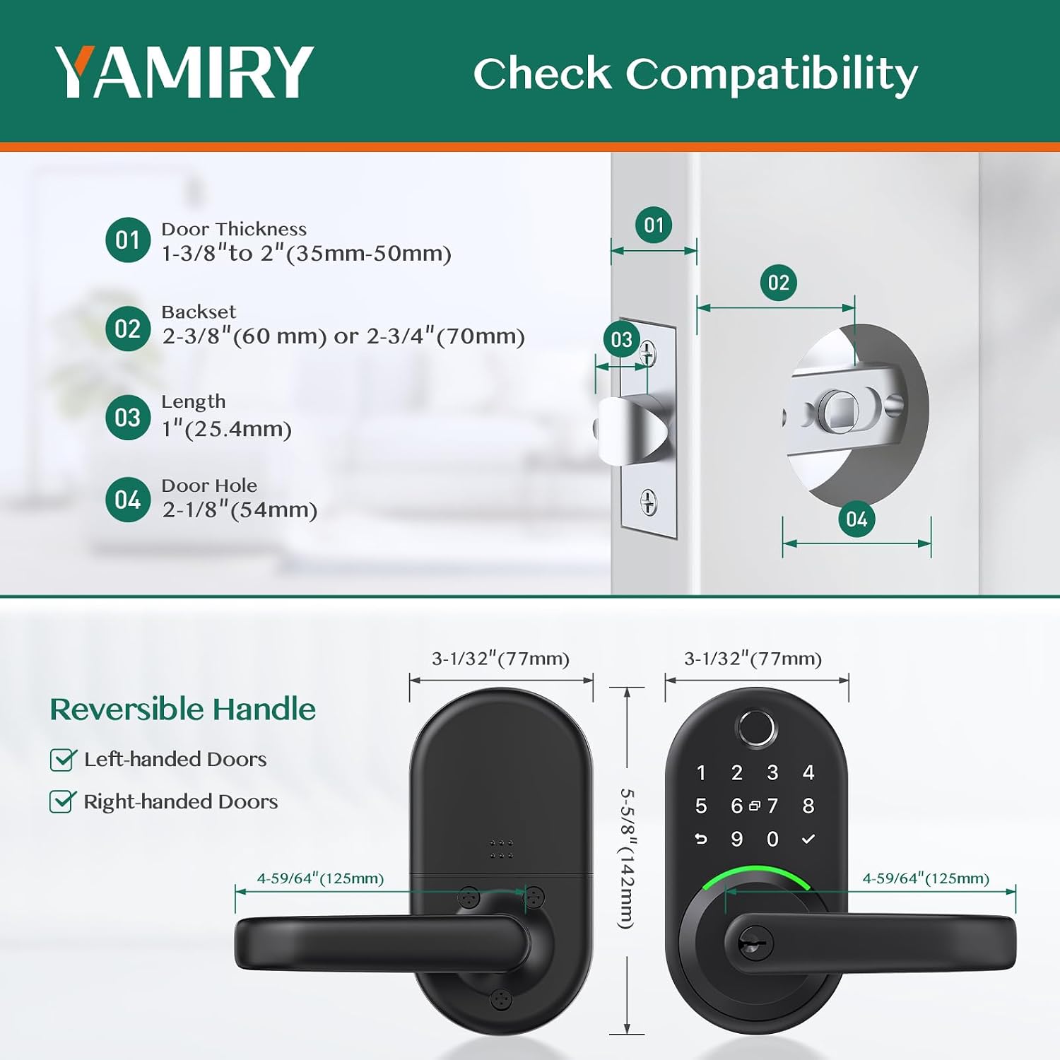 Detalle 1 de Yamiry Smart Door Lock