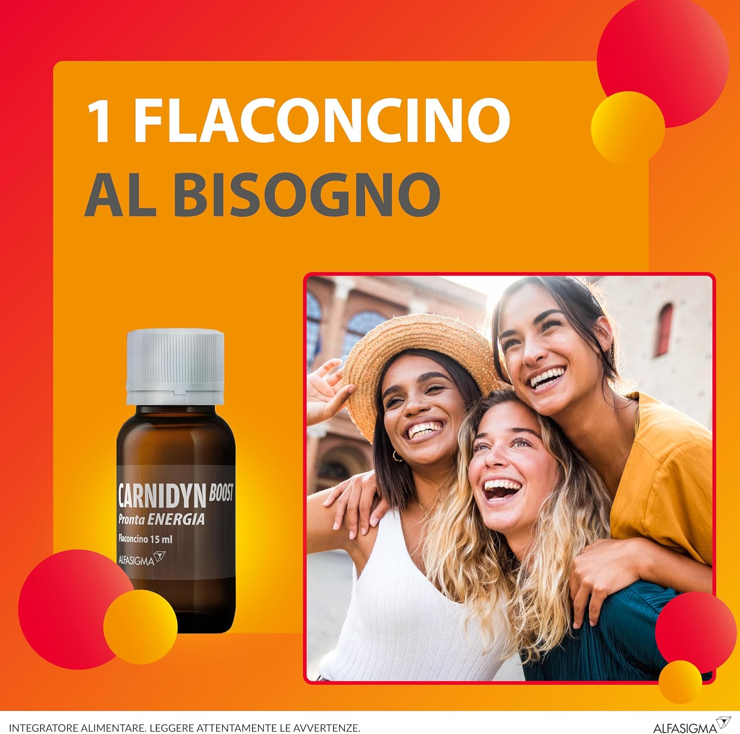 Detalle de Carnidyn Boost: integratore energetico senza caffeina, personalità pratica per una spinta rapida
