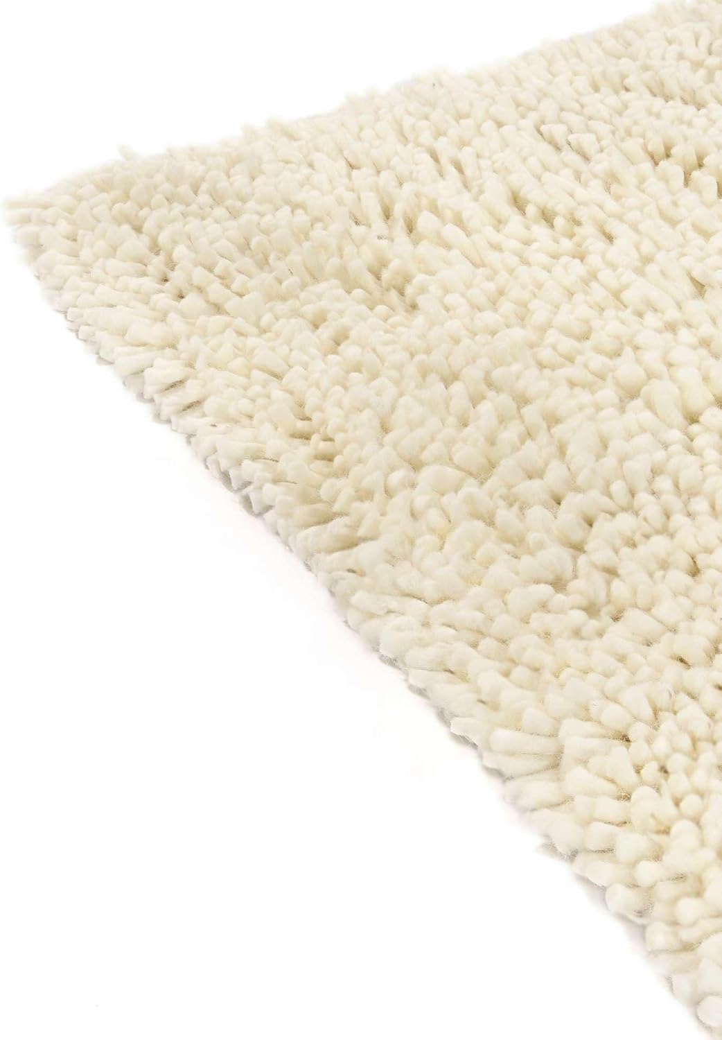 Detalle de RugVista Serenity Rug, 140 x 200 cm, Off White, Wool and Cotton