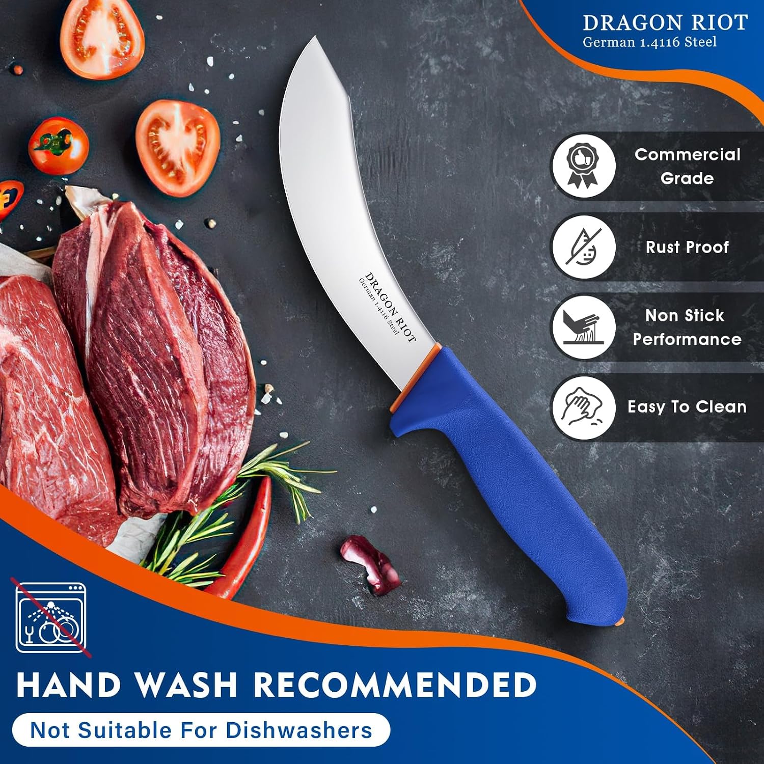 Detalle 2 de DRAGON RIOT Skinning Knife, 6-inch