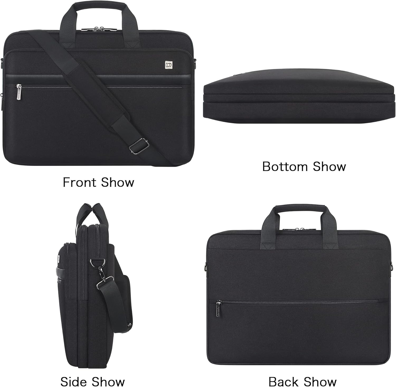 Detalle de DOMISO 17.3 Inch Laptop Bag for Business: TSA-Friendly, Waterproof Messenger Briefcase